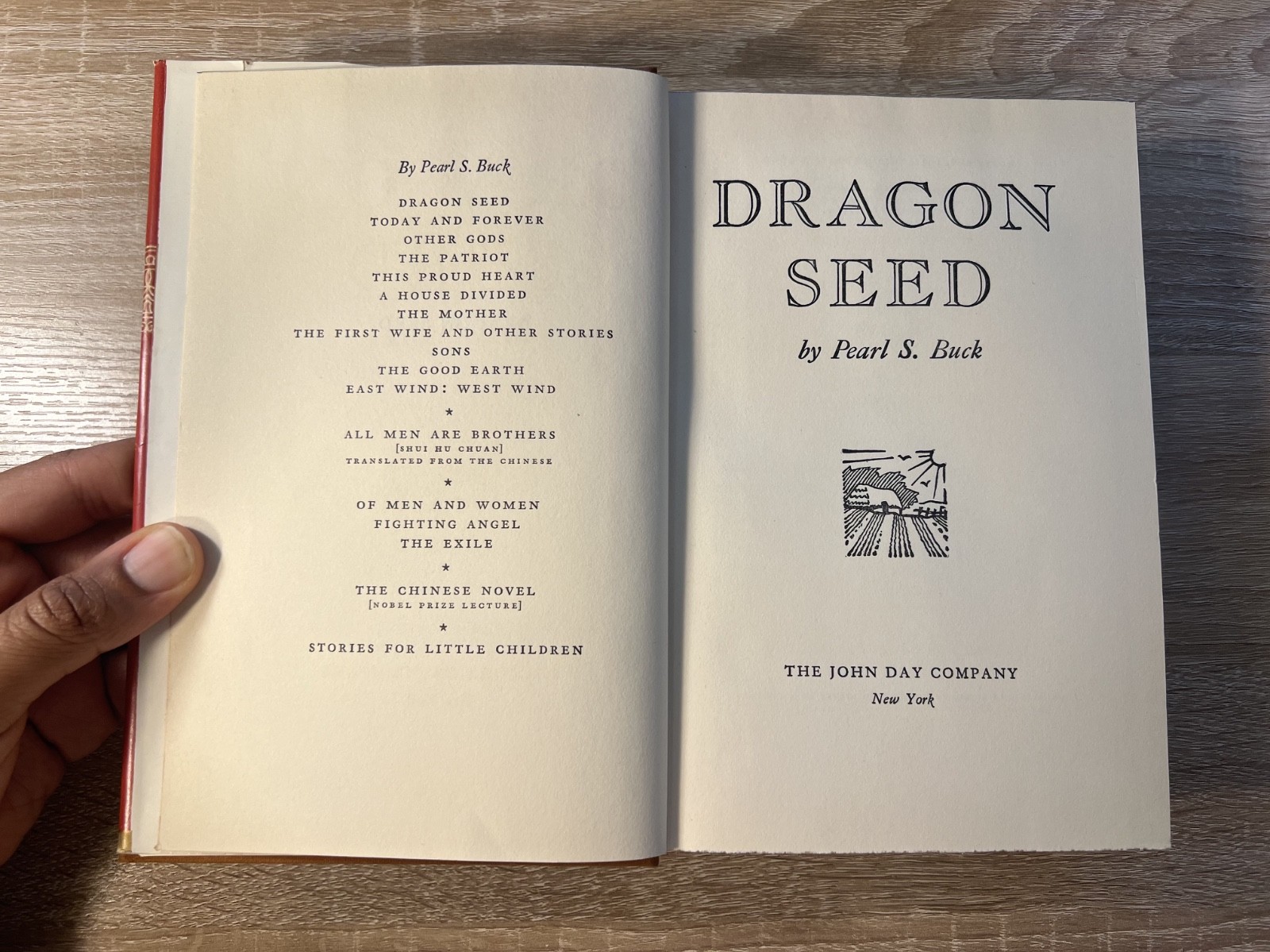 Dragon Seed Pearl S. Buck Hardcover Book John Day 1942 First Edition Print 1st