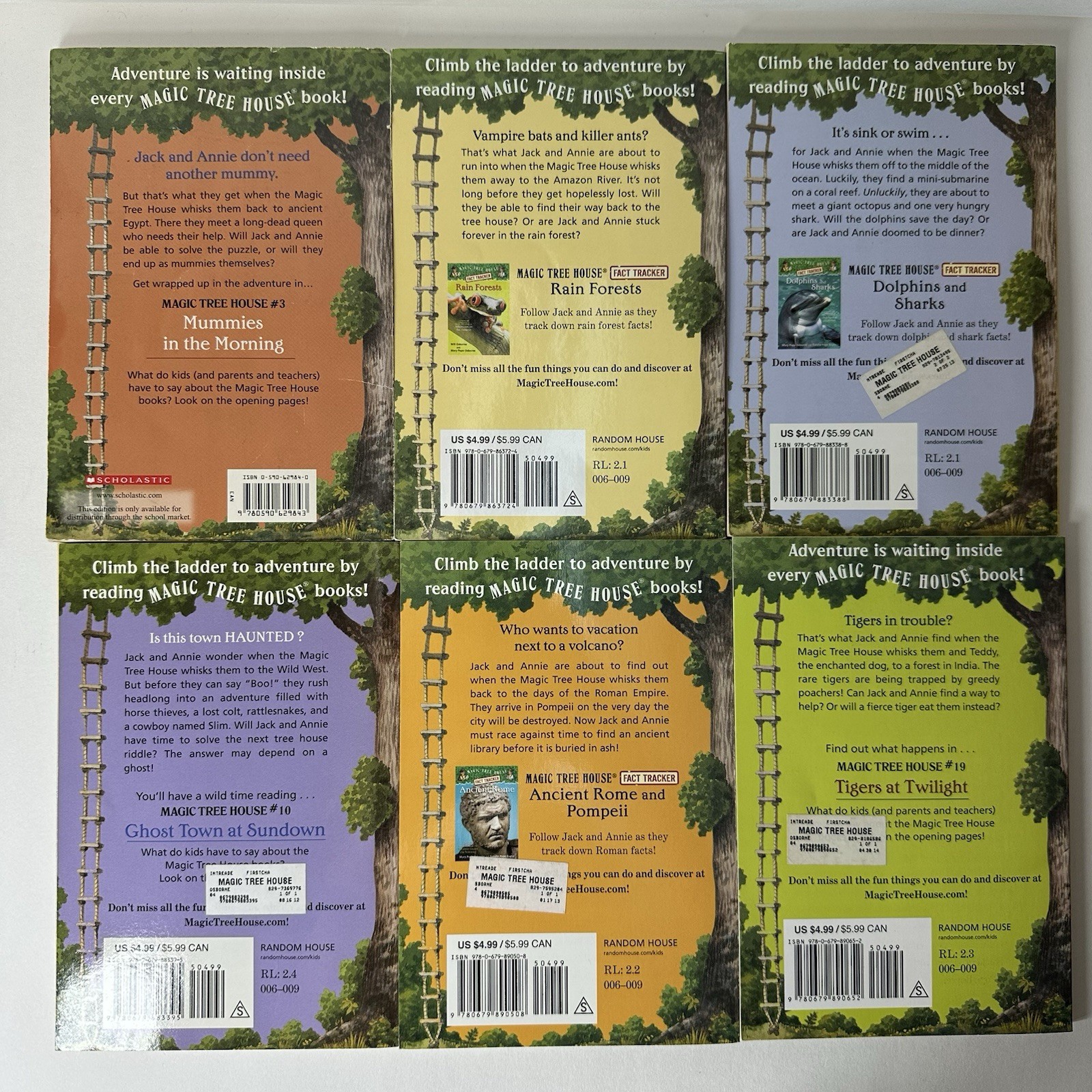 Lot of 15 Magic Tree House Books, Mary Pope Osborne, Mixed Lot, Good