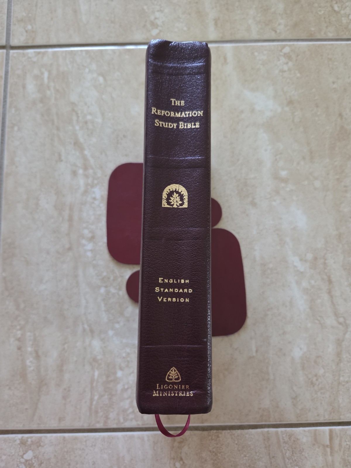 The Reformation Study Bible ESV 2005 Burgundy Genuine Leather Ligonier