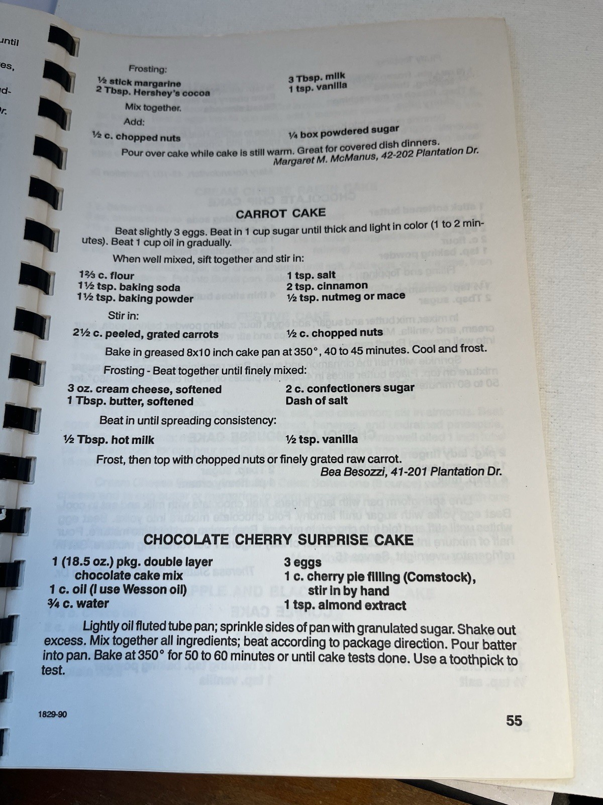 Vista Plantion Community Cookbook Vero Beach Florida 80 Pages 1990 Vintage