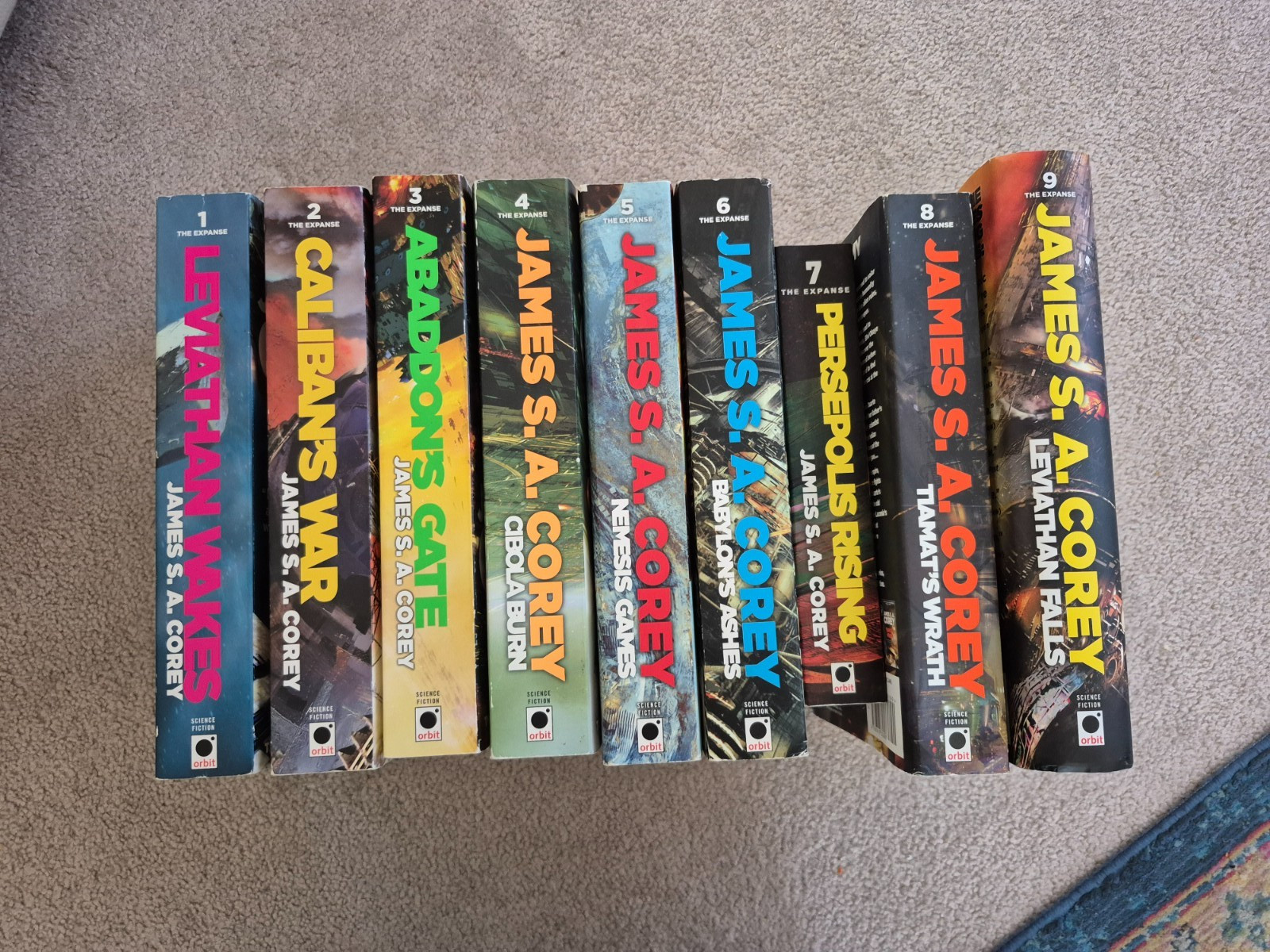 The Expanse Series By James S. A. Corey – Complete Book Set 1-9 – 1 hardback