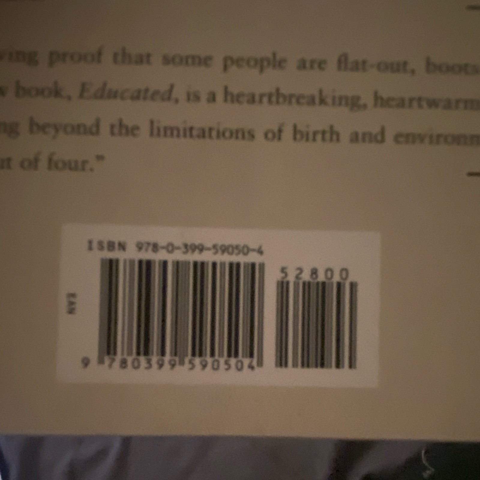 Tara Westover Educated: A Memoir (2018, Paperback, Random House)