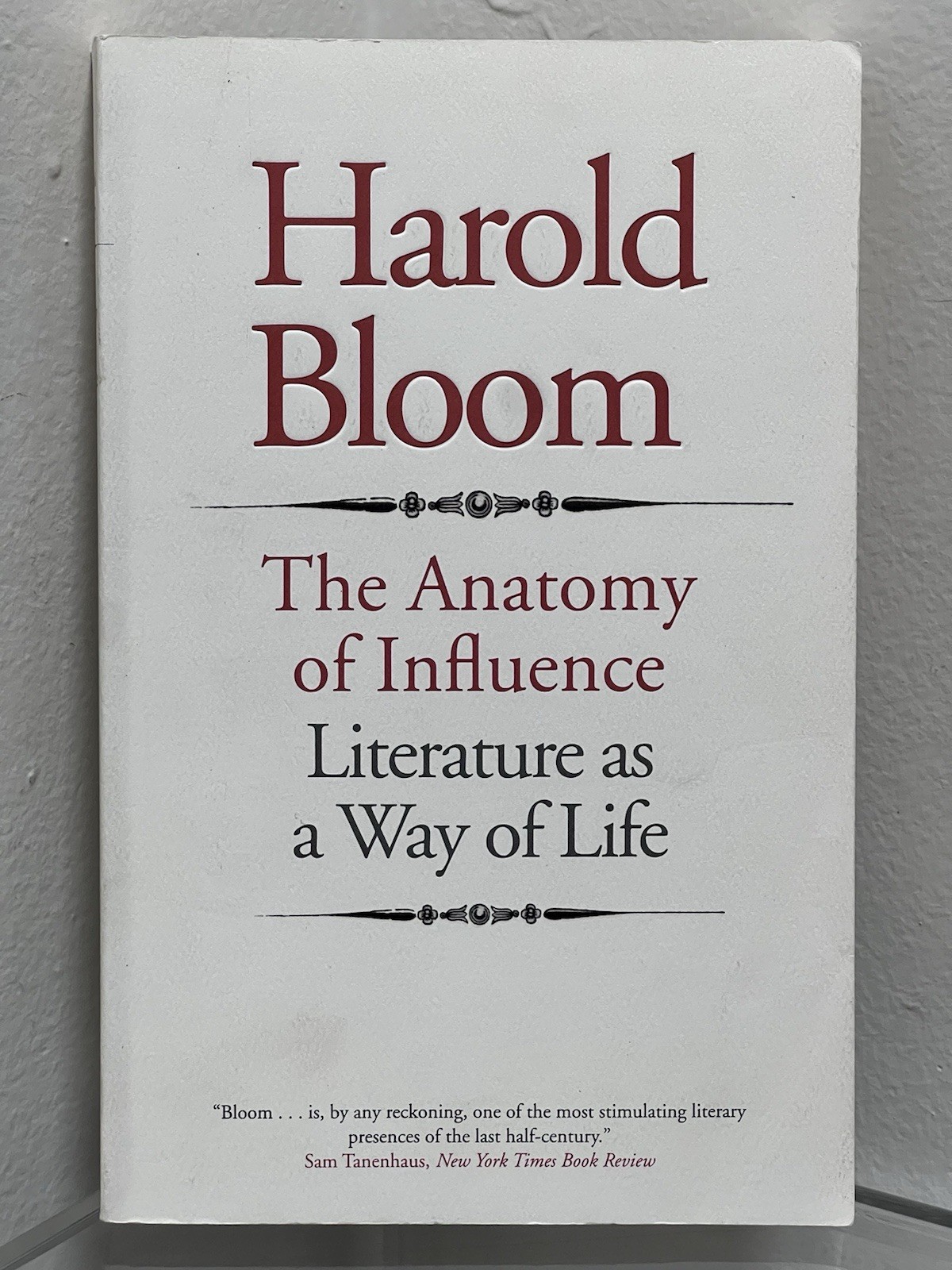 Harold Bloom The Anatomy of Influence Paperback Yale University Press