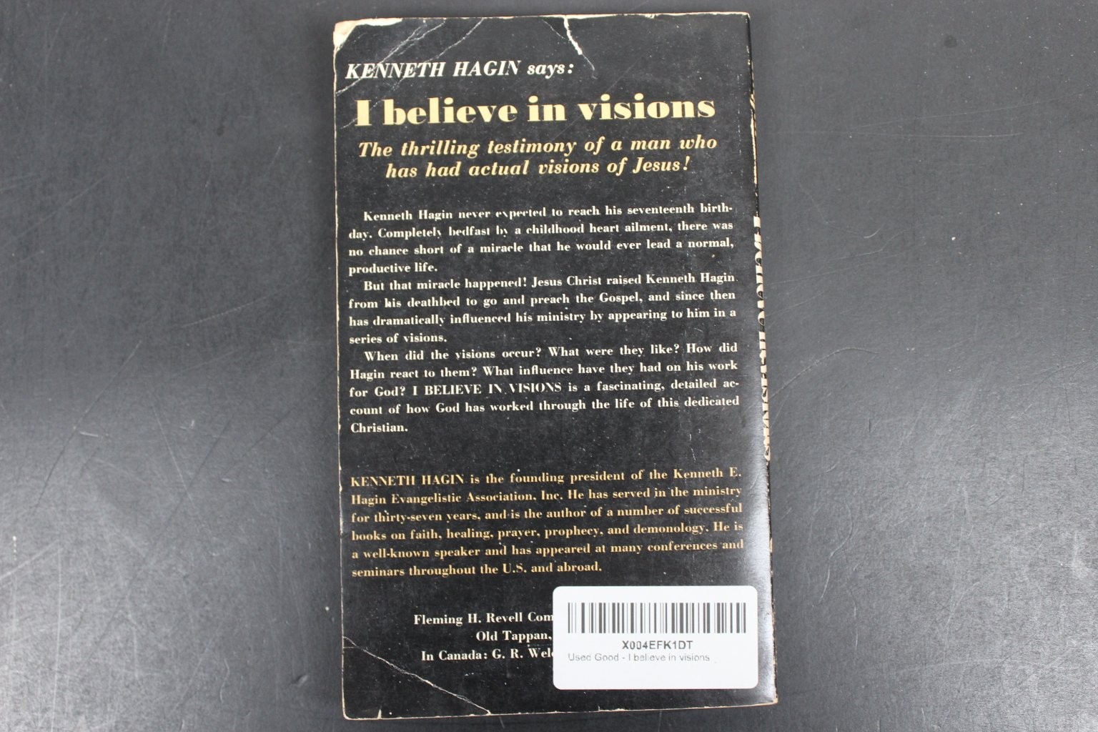 I Believe in Visions Kenneth E. Hagin 1972 Christian Autobiography Fleming H