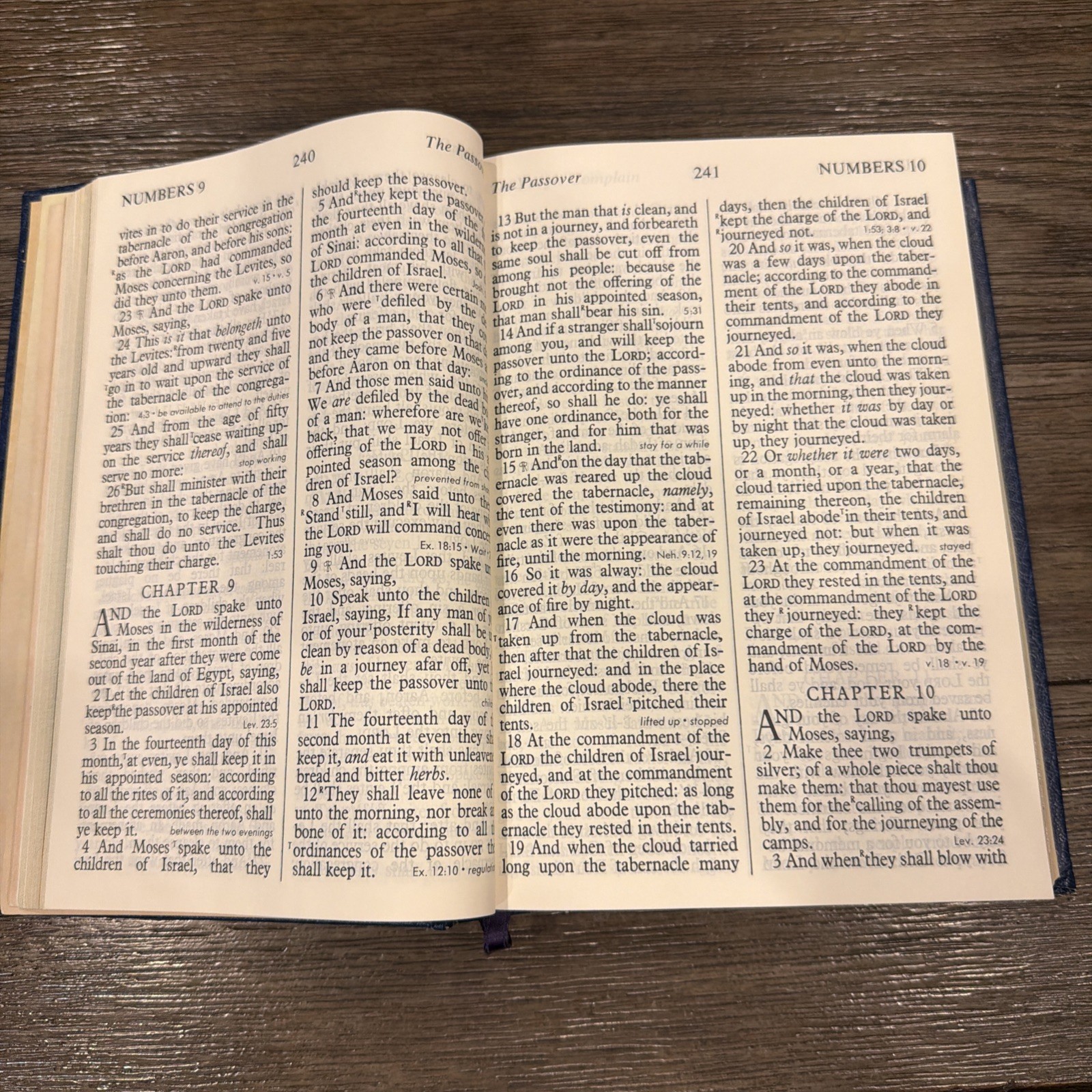 Vintage 1976 Thomas Nelson KJV Holy Bible Giant Print Reference Red Letter Blue