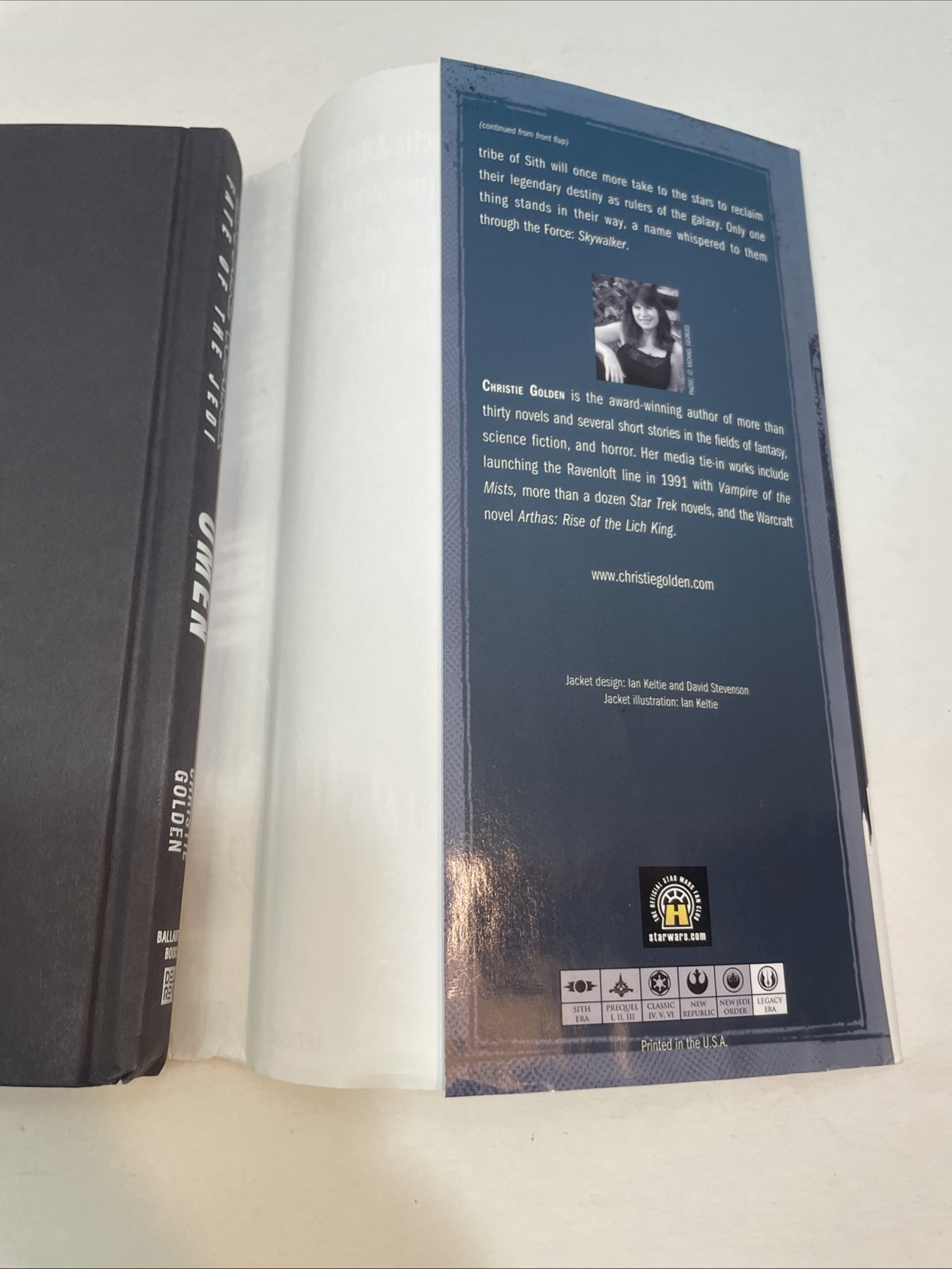 2009 STAR WARS Fate of the Jedi OMEN Book Club ed SFBC Hardcover Christie Golden