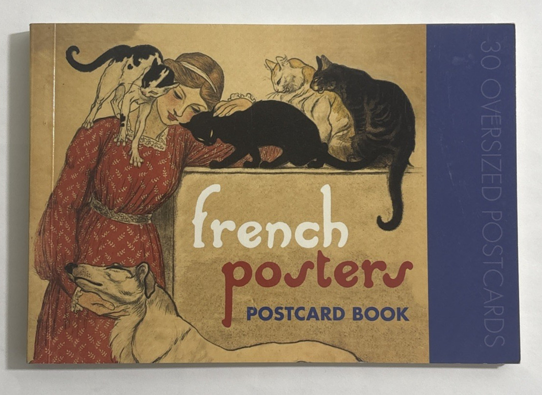 French Posters Postcard Book 20 Postcards Art Oversized Darling & Company 2007