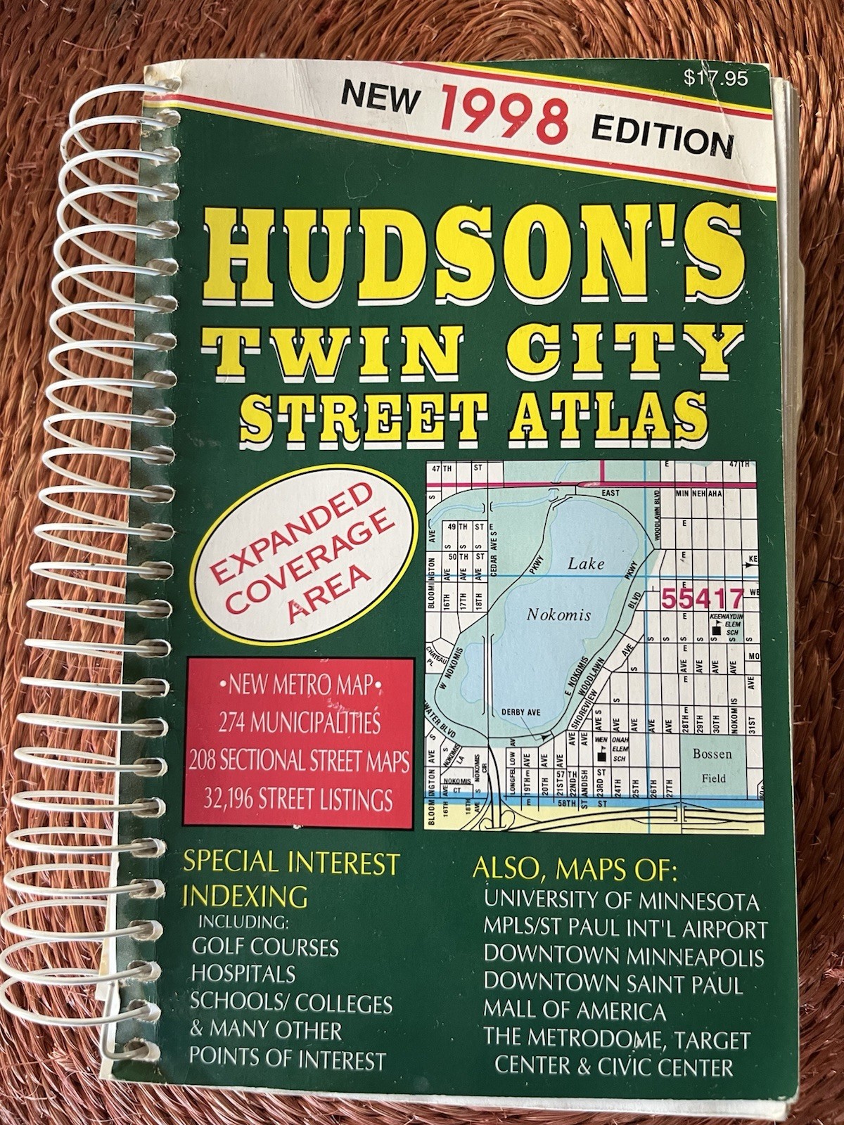 Hudson’s 1998 Edition Twin Cities Street Atlas