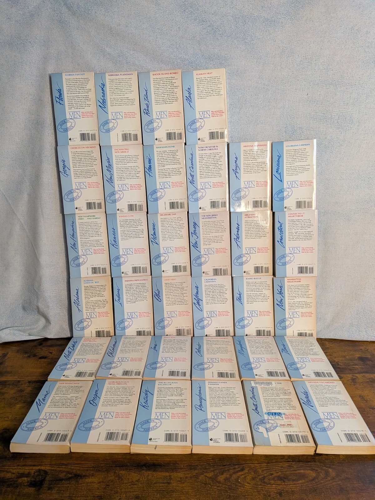 Silhouette Men Made In America Book Lot Of 34 Romance Paperbacks Mixed Authors