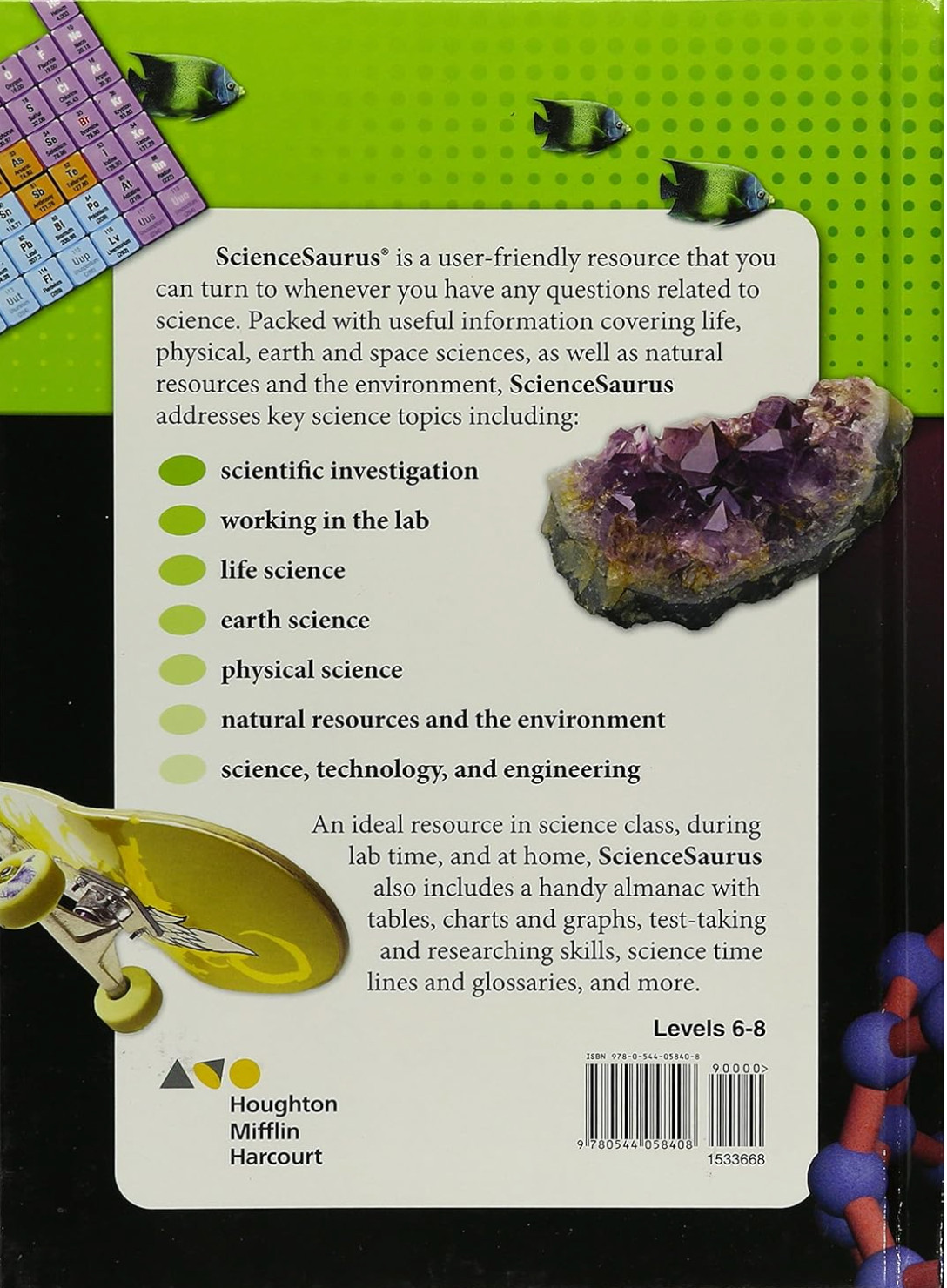 ScienceSaurus : Student Handbook Hardcover Grades 6-8 Hardcover