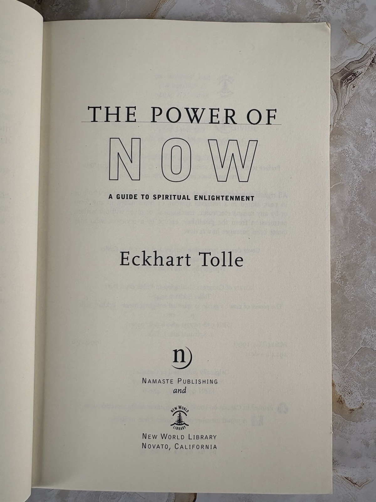 New World Library The Power of Now Eckhart Tolle Spirituality Paperback
