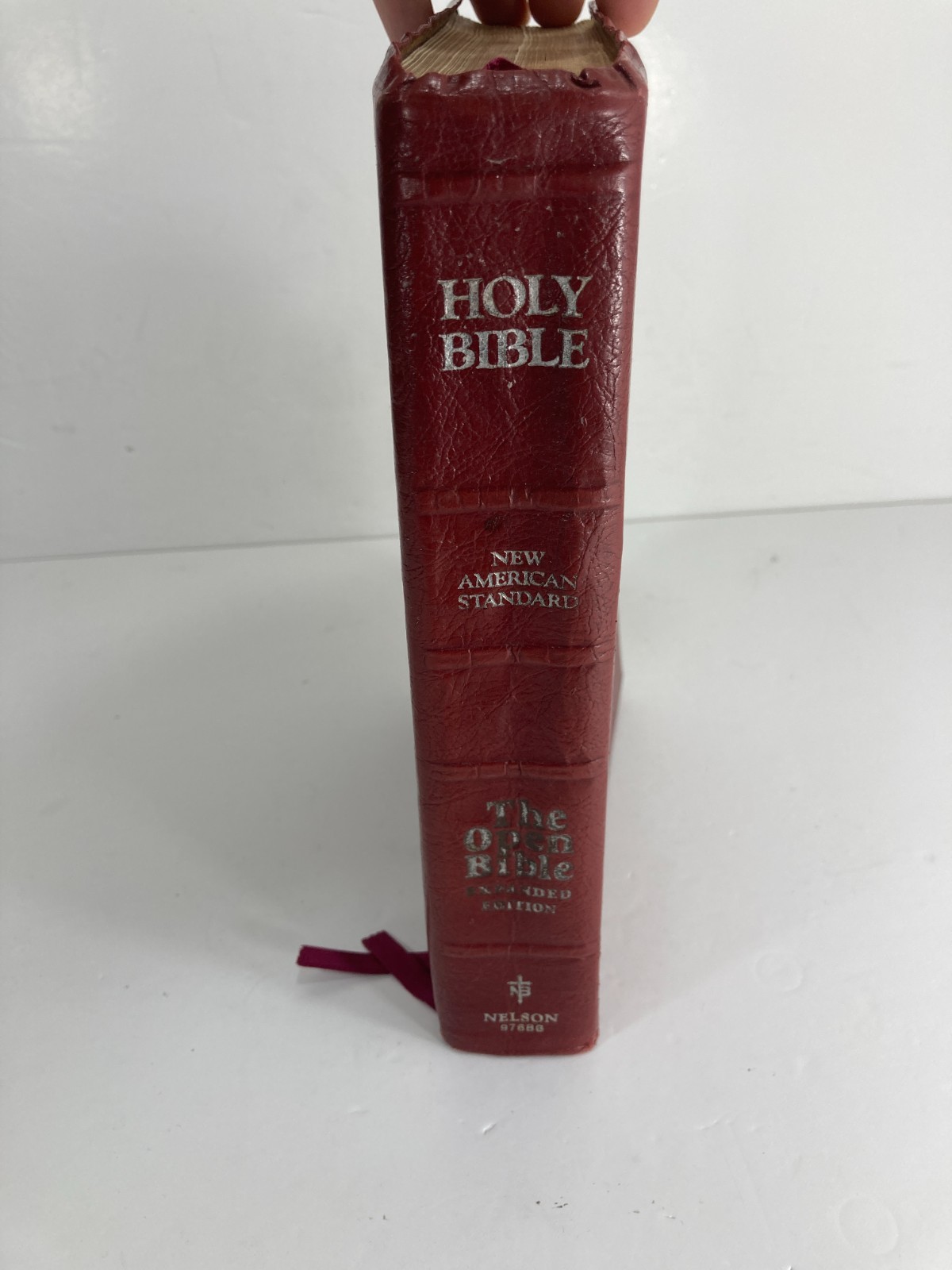 The Open Bible NAS Expanded Edition Burgundy 1985 USA Nelson 976BG Leather