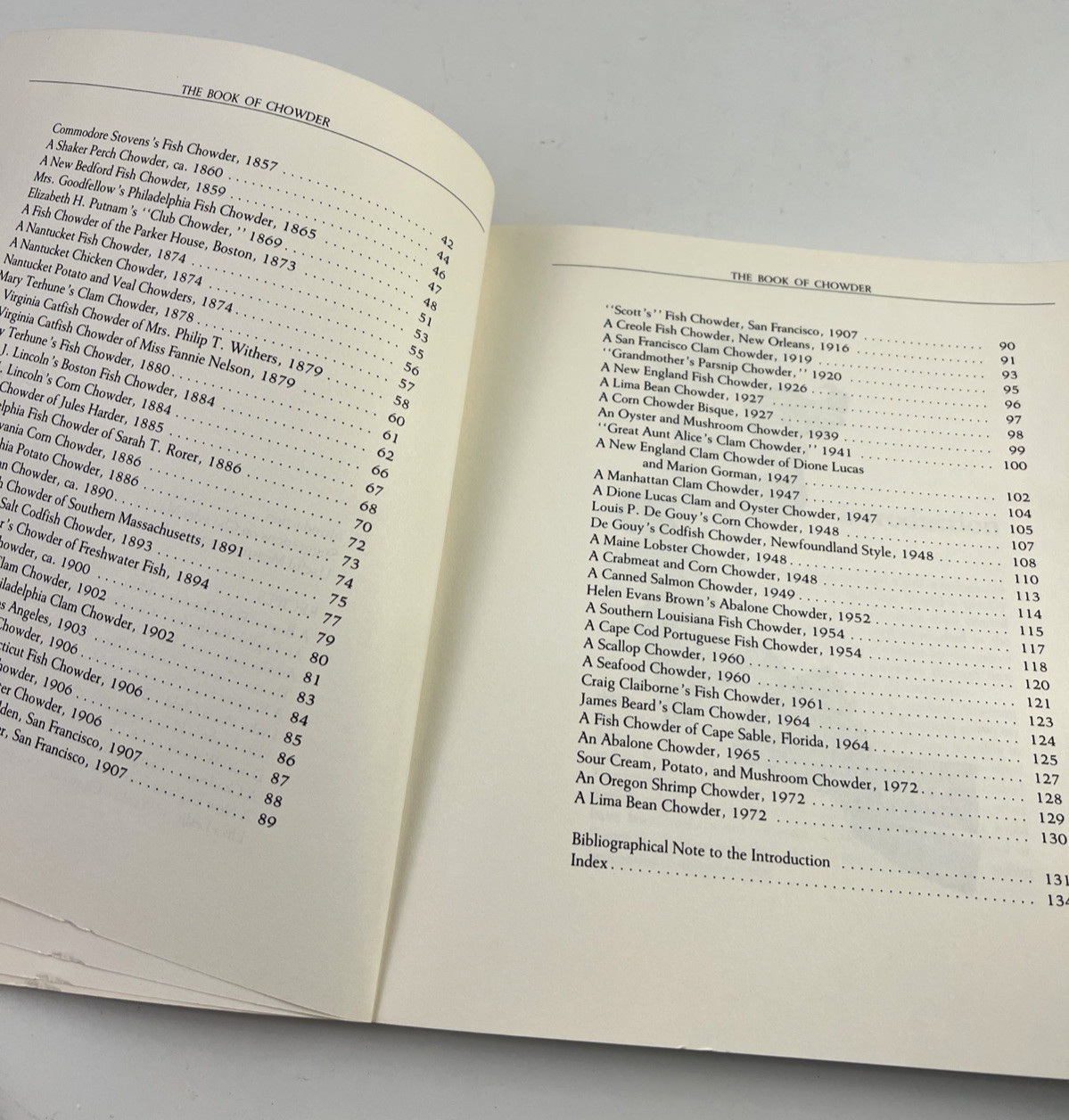 The Book of Chowder 1978 by Harvard Common Press