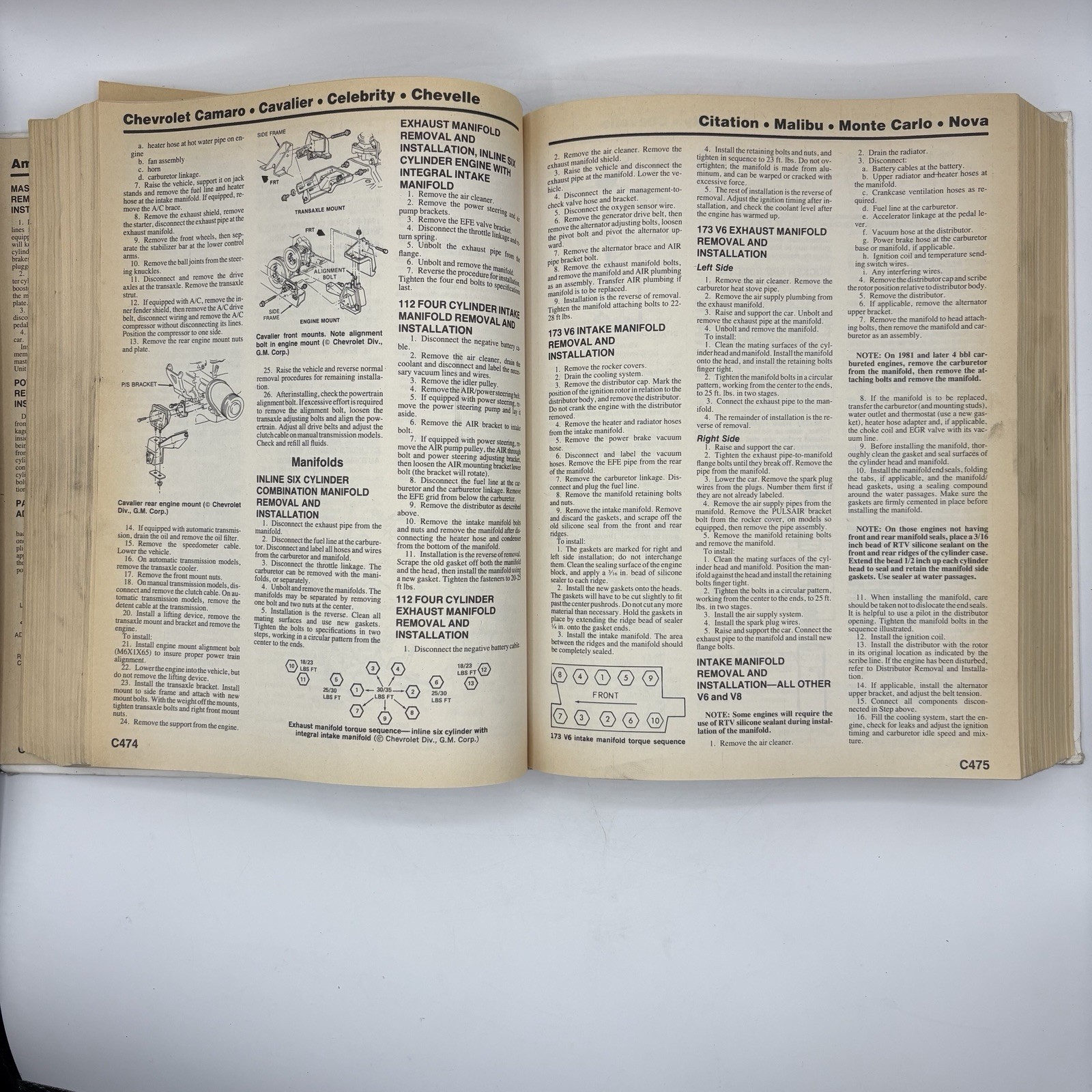 Chiltons Auto Repair Manual 1982 – Hardcover – GOOD