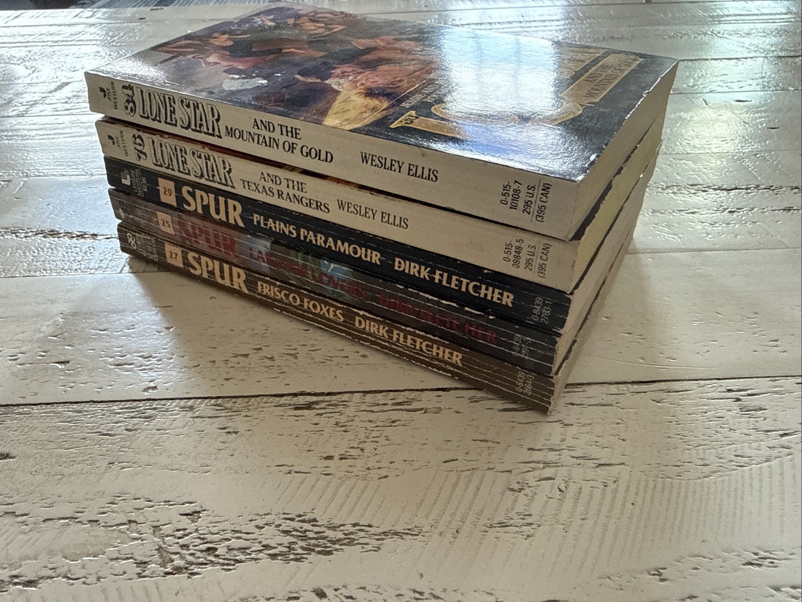 Spur & Lone Star Western 5 PB Lot Dirk Fletcher Wesley Ellis Action Western