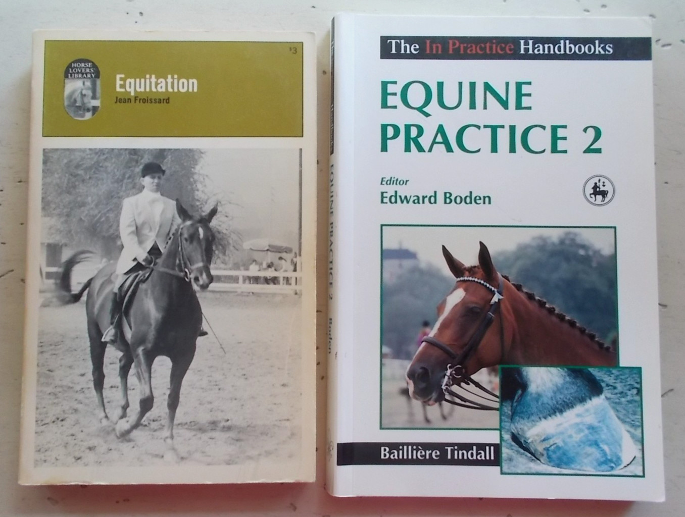 Lot 7 Vintage Horse Riding Books Techniques Vet Genetics Dressage 3-Day Jumping