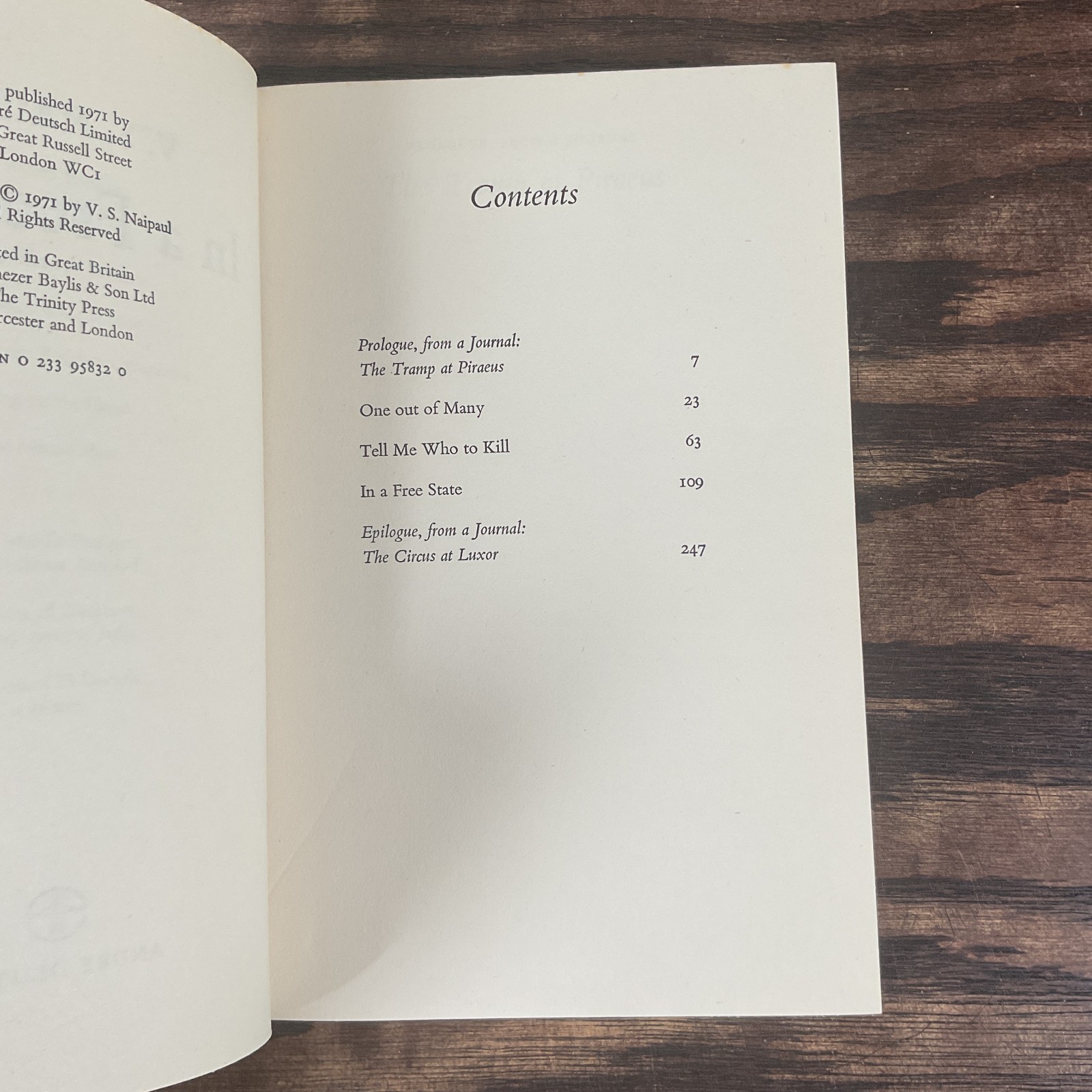 In A Free State UK First Edition By Naipaul, V S