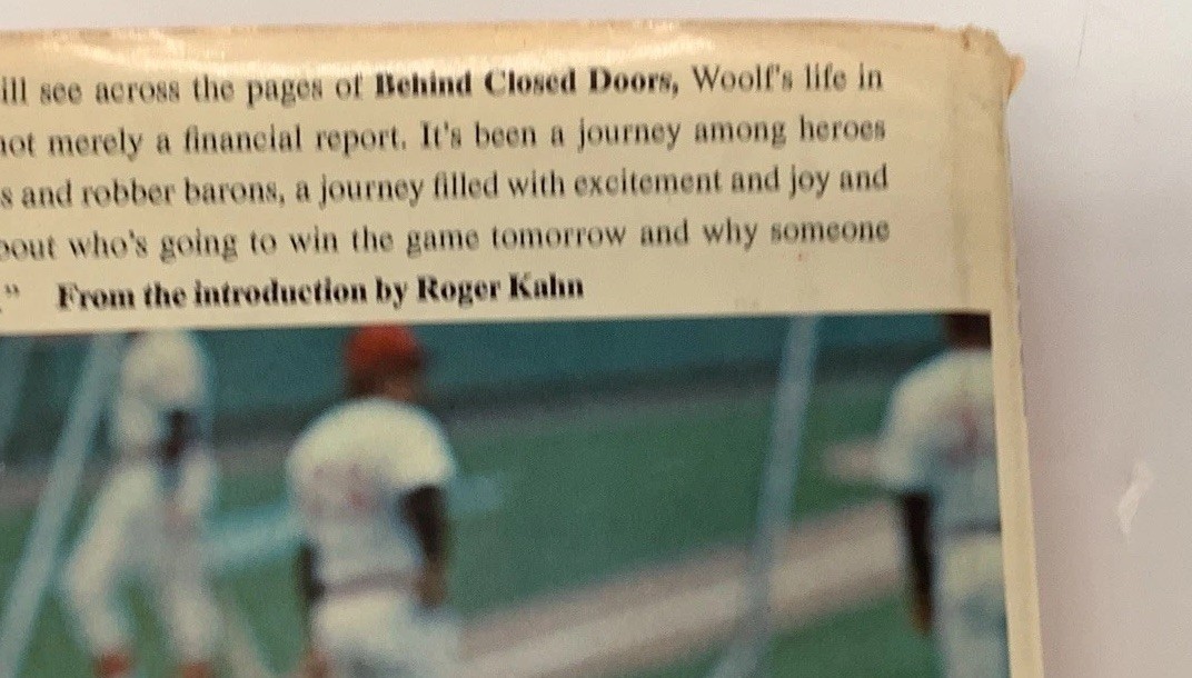 Bob Woolf Behind Closed Doors Signed 1st Edition 1976 Inscribed To Herb Mann