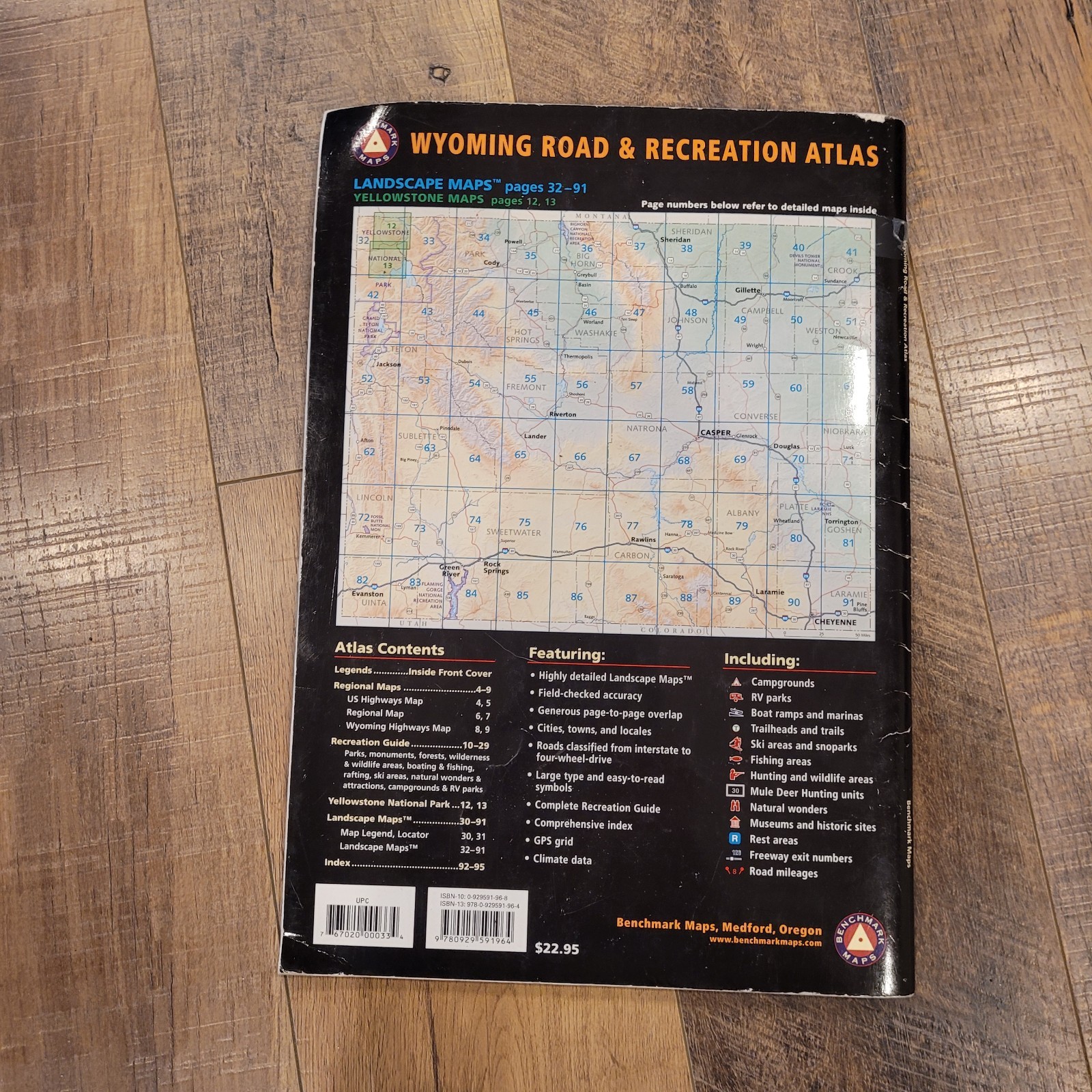 Wyoming Road and Recreation Atlas by Benchmark Maps (Trade Paperback)