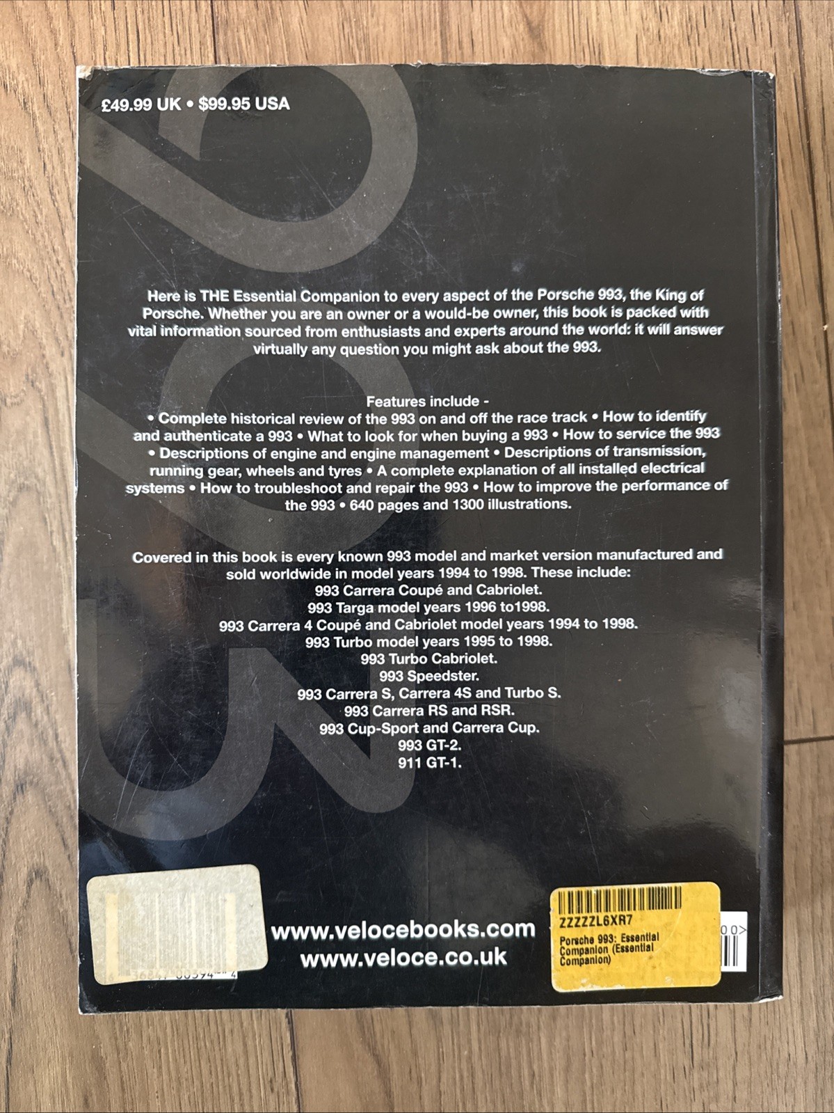 Porsche 993 : The Essential Companion by Adrian Streather – 2006 Trade Paperback
