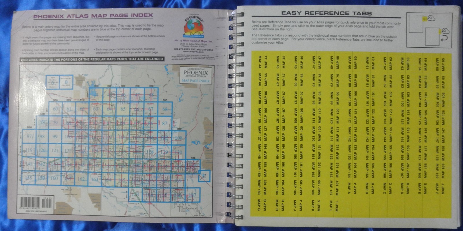 Phoenix Professional Edition Metro Area Street Atlas 2008 Edition large print