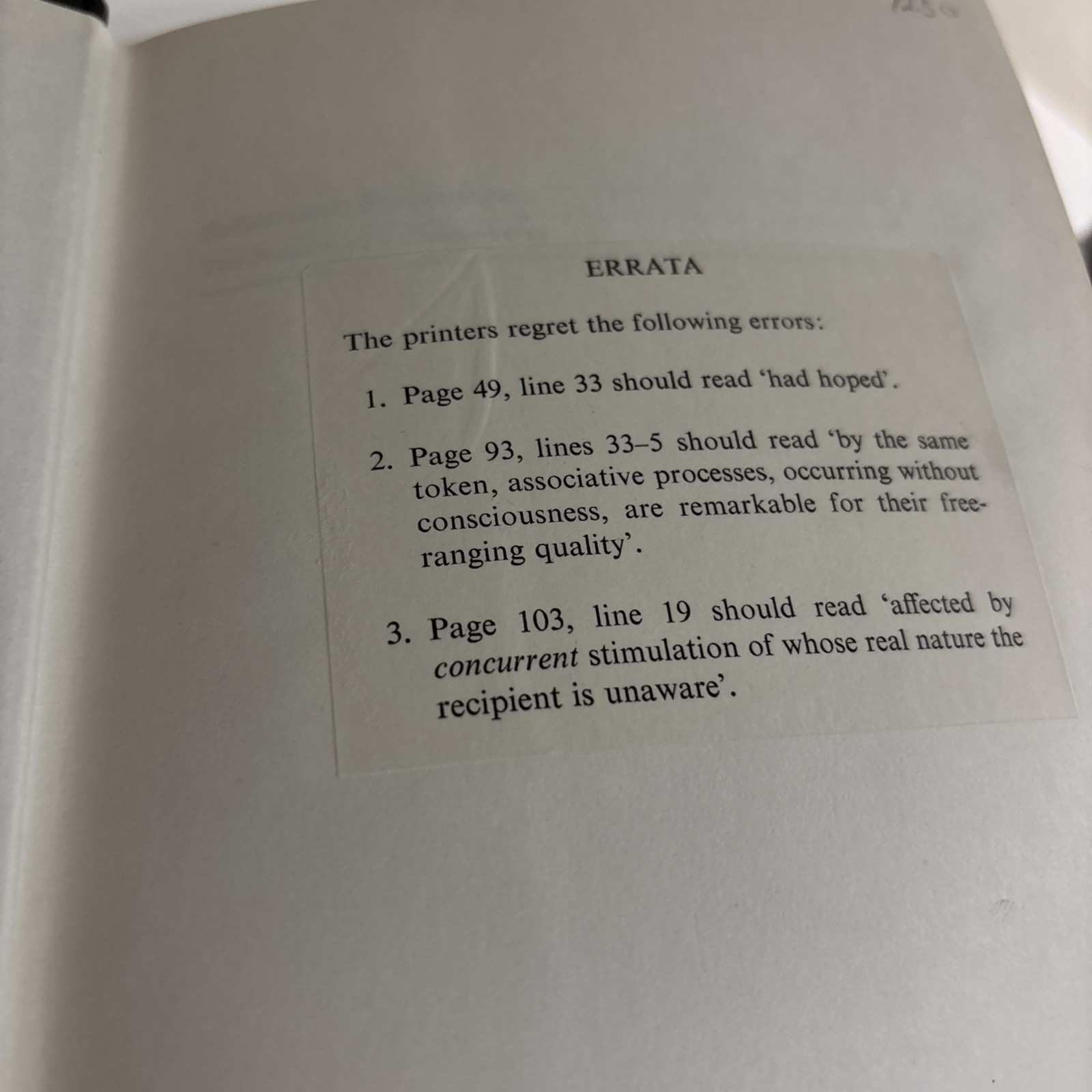 Subliminal Perception: The Nature of a Controversy by N F Dixon 1971 McGraw – Hi