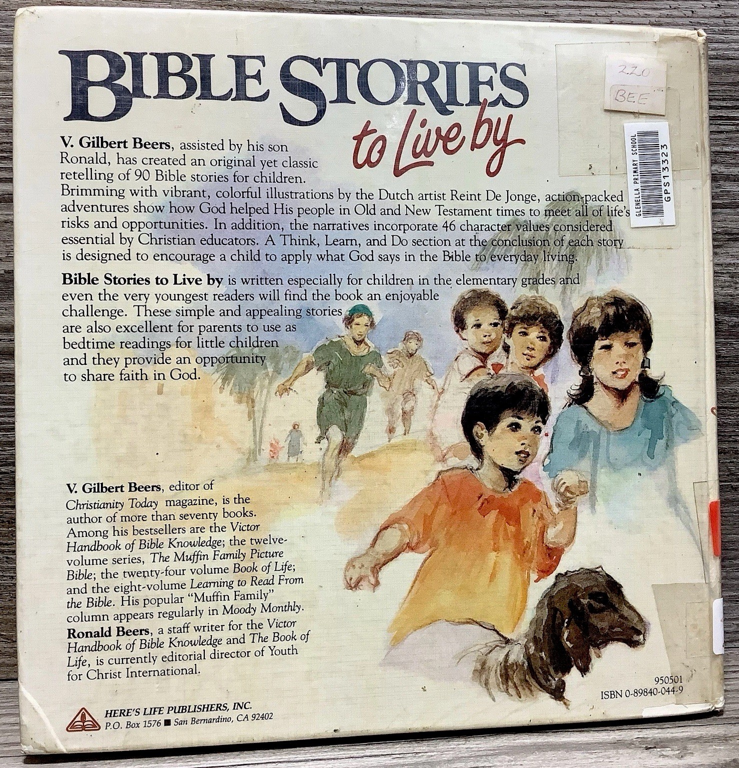 Bible Stories to Live By Book Illustrated V. Gilbert & Ronald A. Beers
