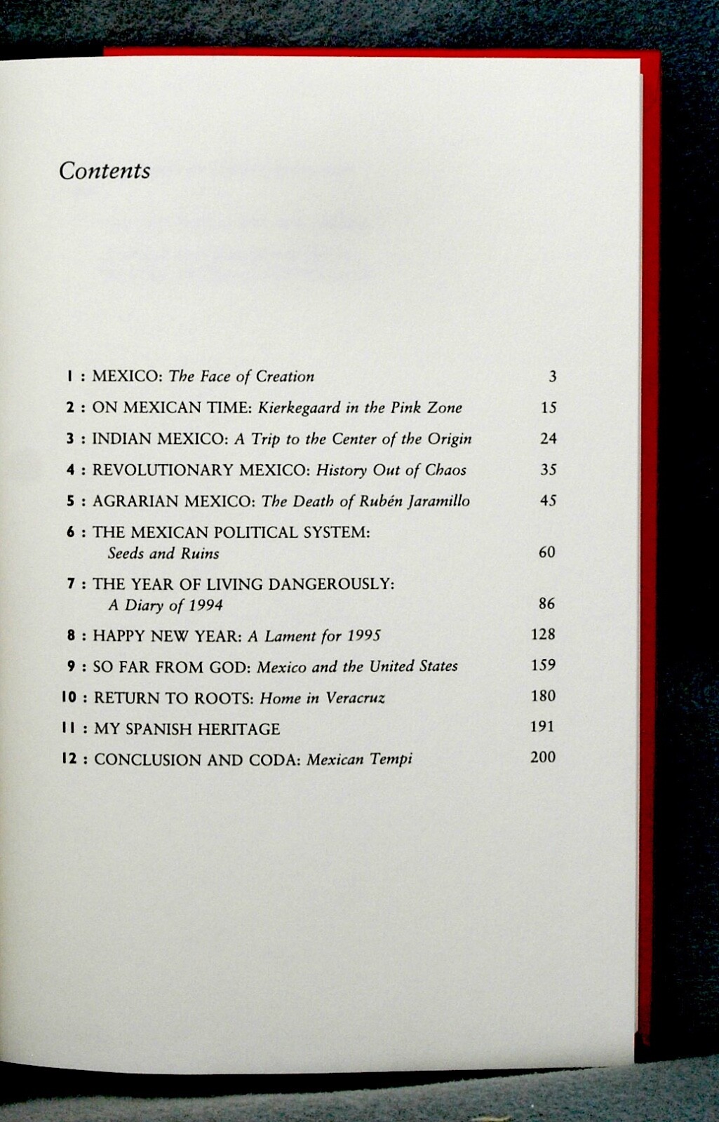 A NEW TIME FOR MEXICO Carlos Fuentes 1st 1996 FARRAR STRAUS & GIROUX ..NEW.
