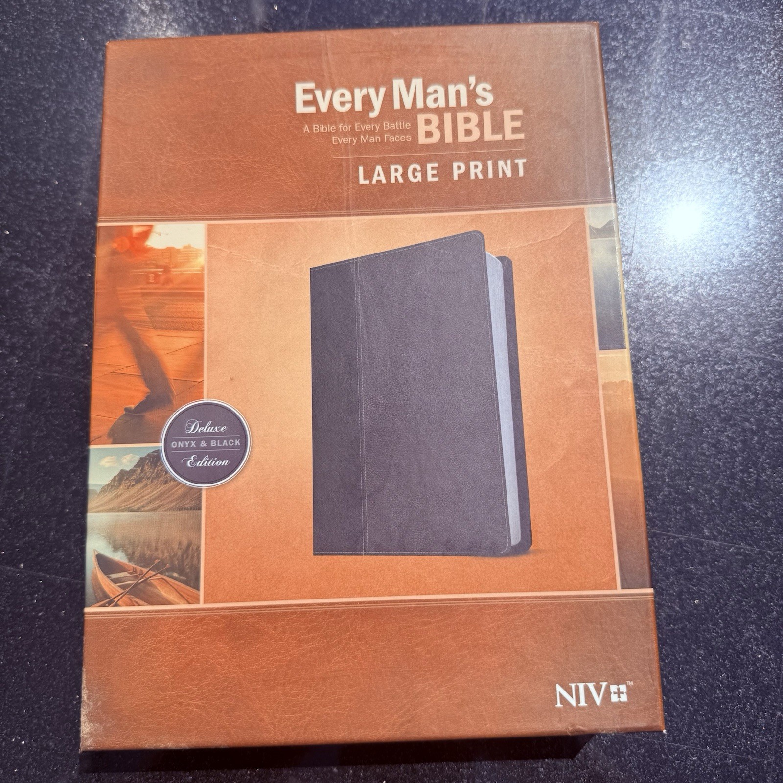 Every Man’s Bible by Tyndale (2015, Imitation Leather)