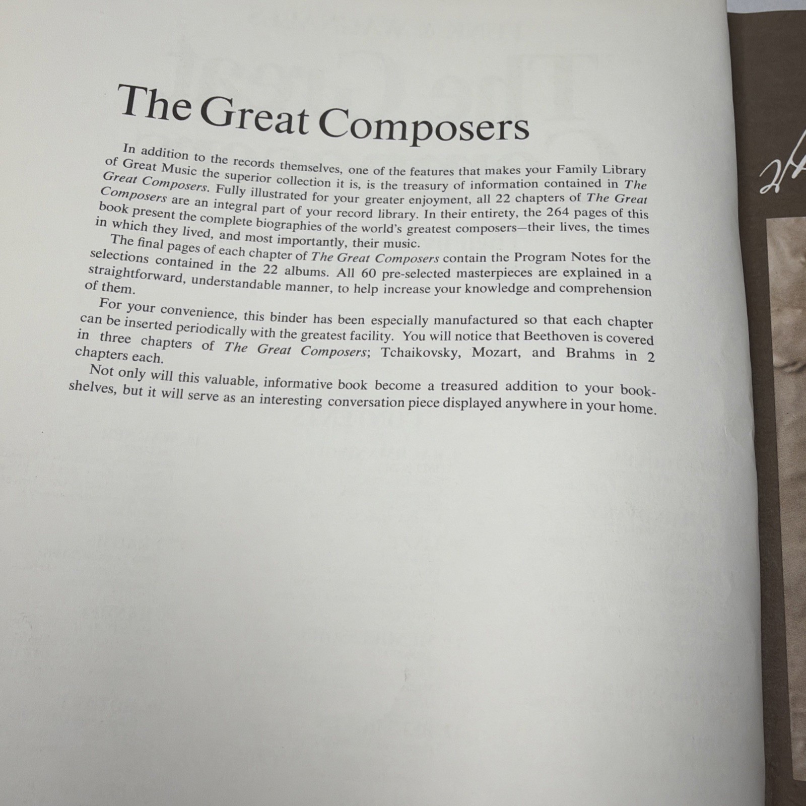 VTG 1975 The Great Composers Family Library of Great Music Funk and Wagnalls