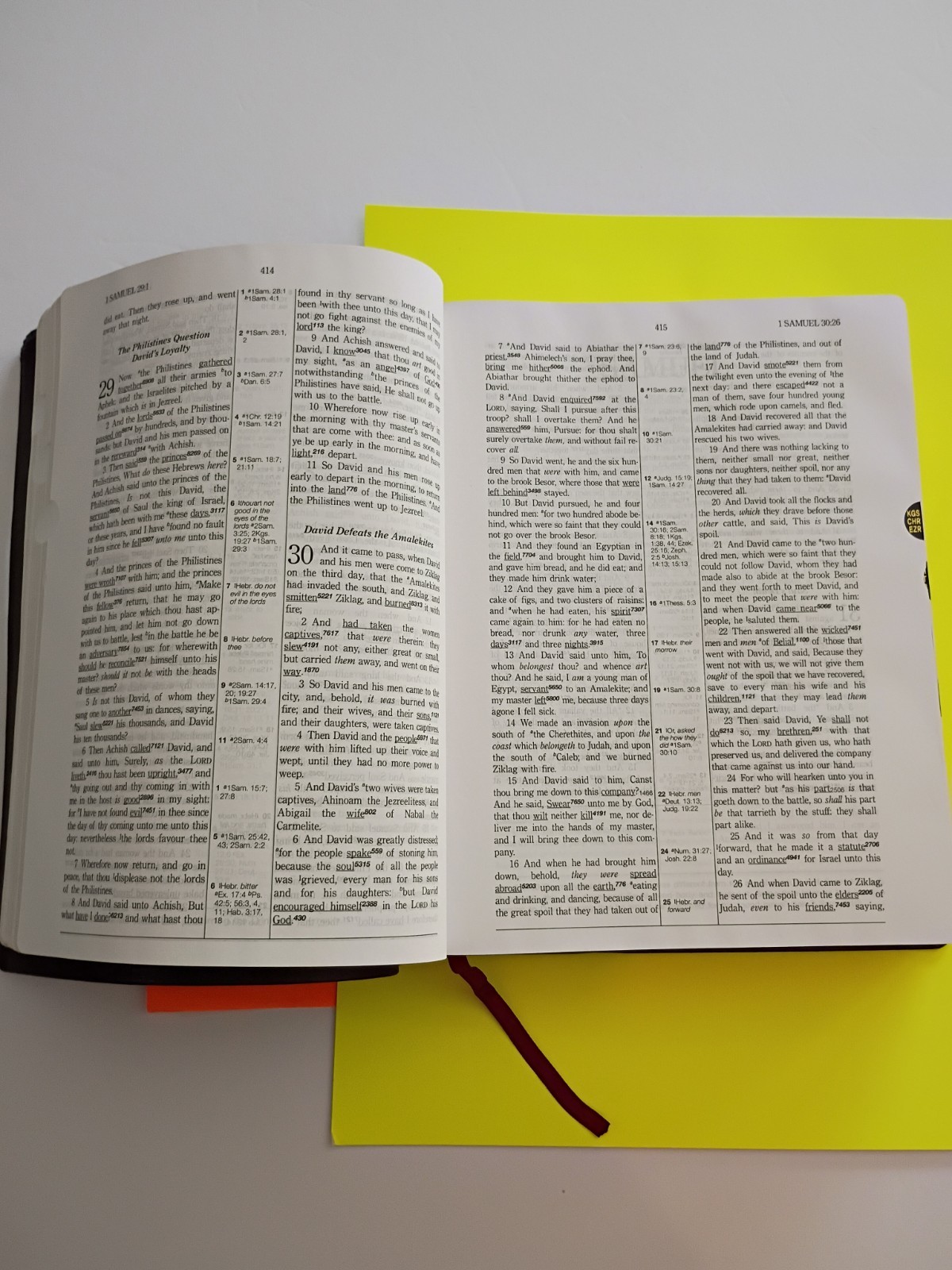 AMG KJV Hebrew-Greek Key Word Study Bible Warren Patrick Baker Bonded Index maps