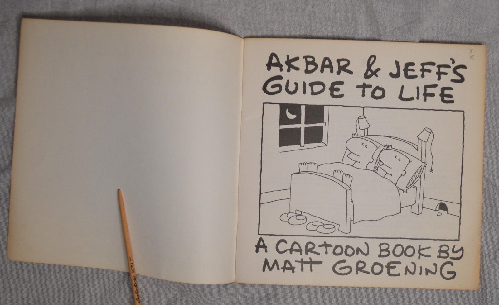 Akbar and Jeff’s Guide to Life Matt Groening 1989 Pantheon Books VTG Simpsons