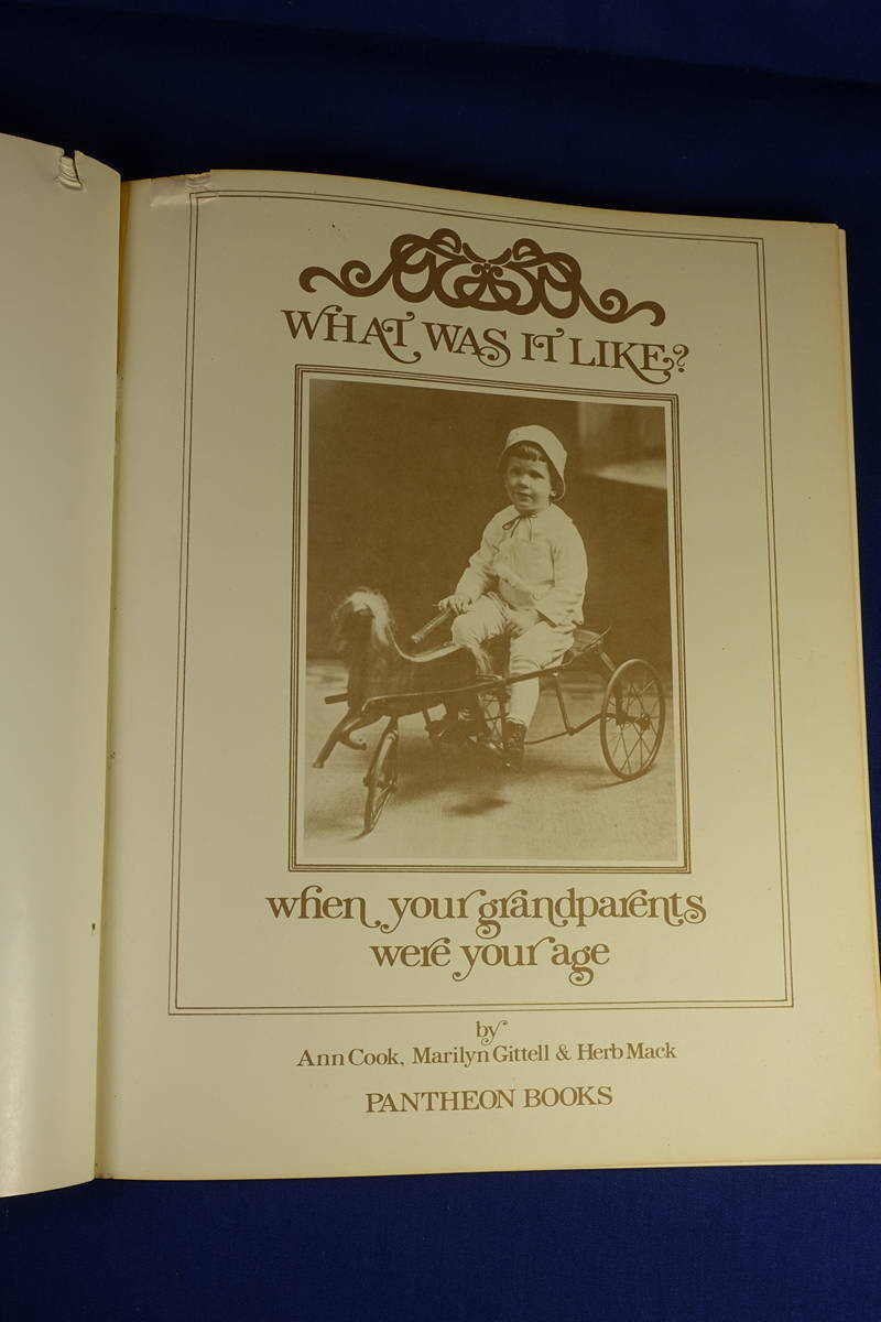 WHAT WAS IT LIKE? Ann Cook WHEN YOUR GRANDPARENTS WERE YOUR AGE USA PHOTO BOOK