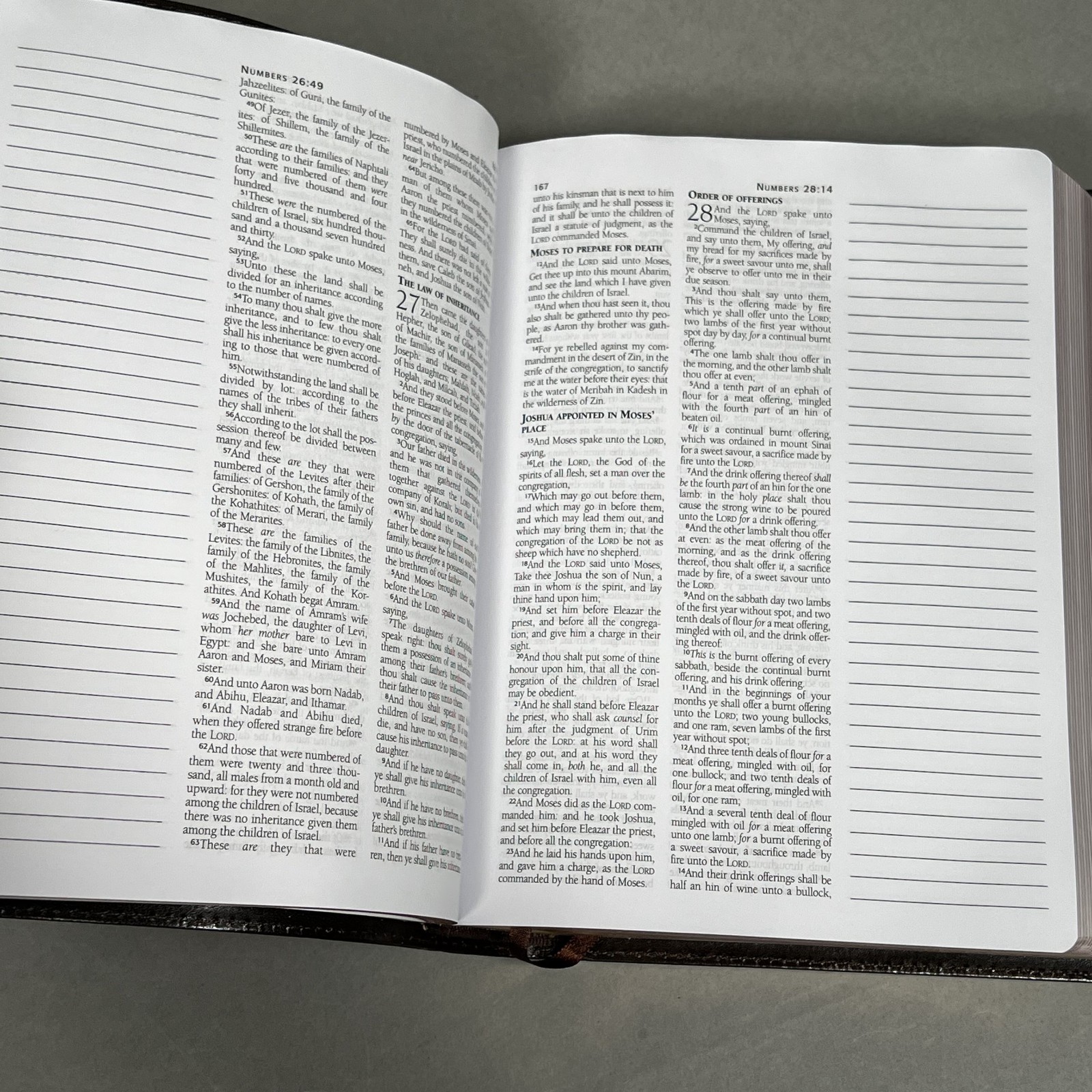 Like NEW KJV Journaling Bible Bonded Leather Edition Barbour Headings Summaries