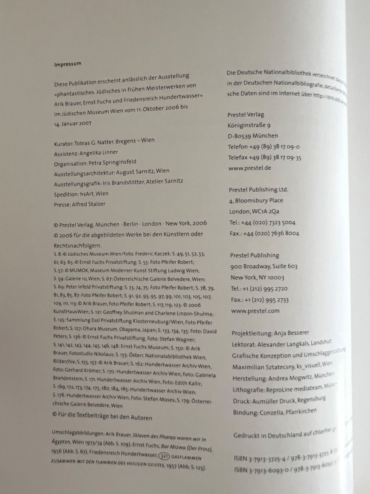 Phantastisches (Fantastic), Jewish themes in early masterpieces, German, EX