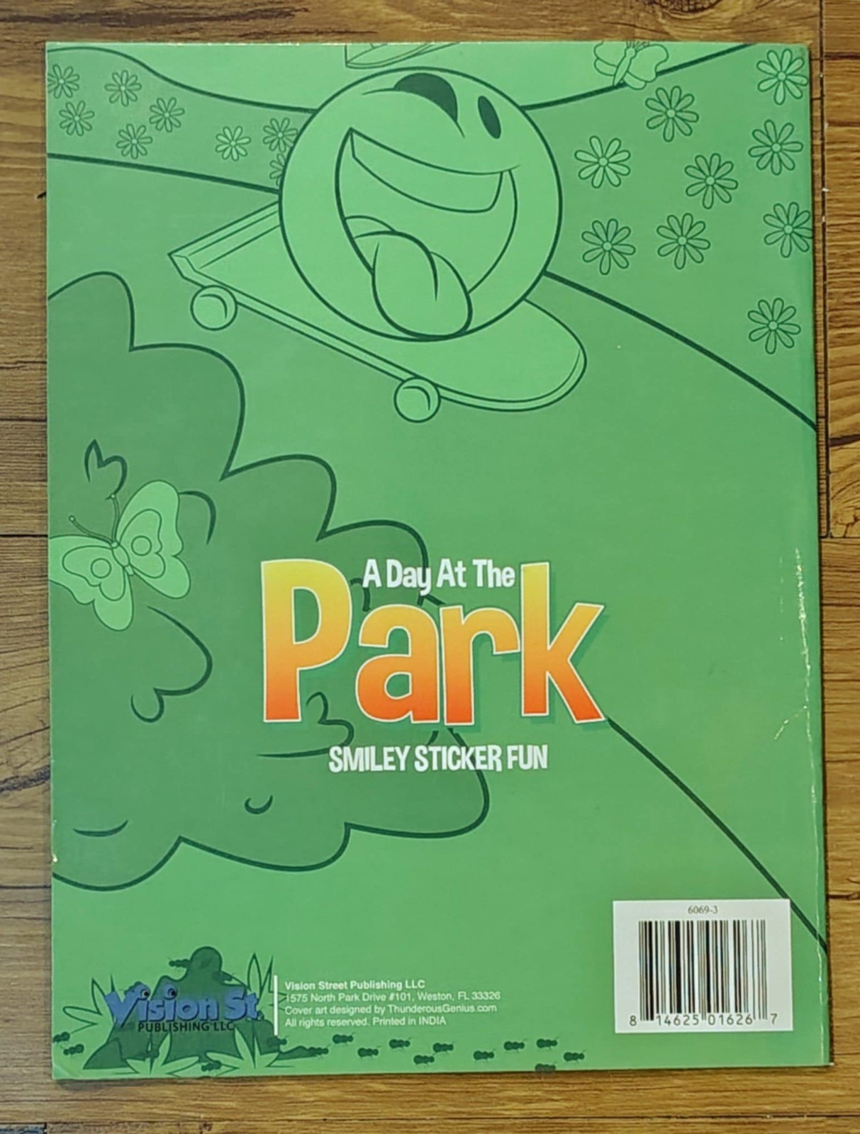 Bazic Smiley Fun Sticker Books A Day At The Park Activity Book Vision ST