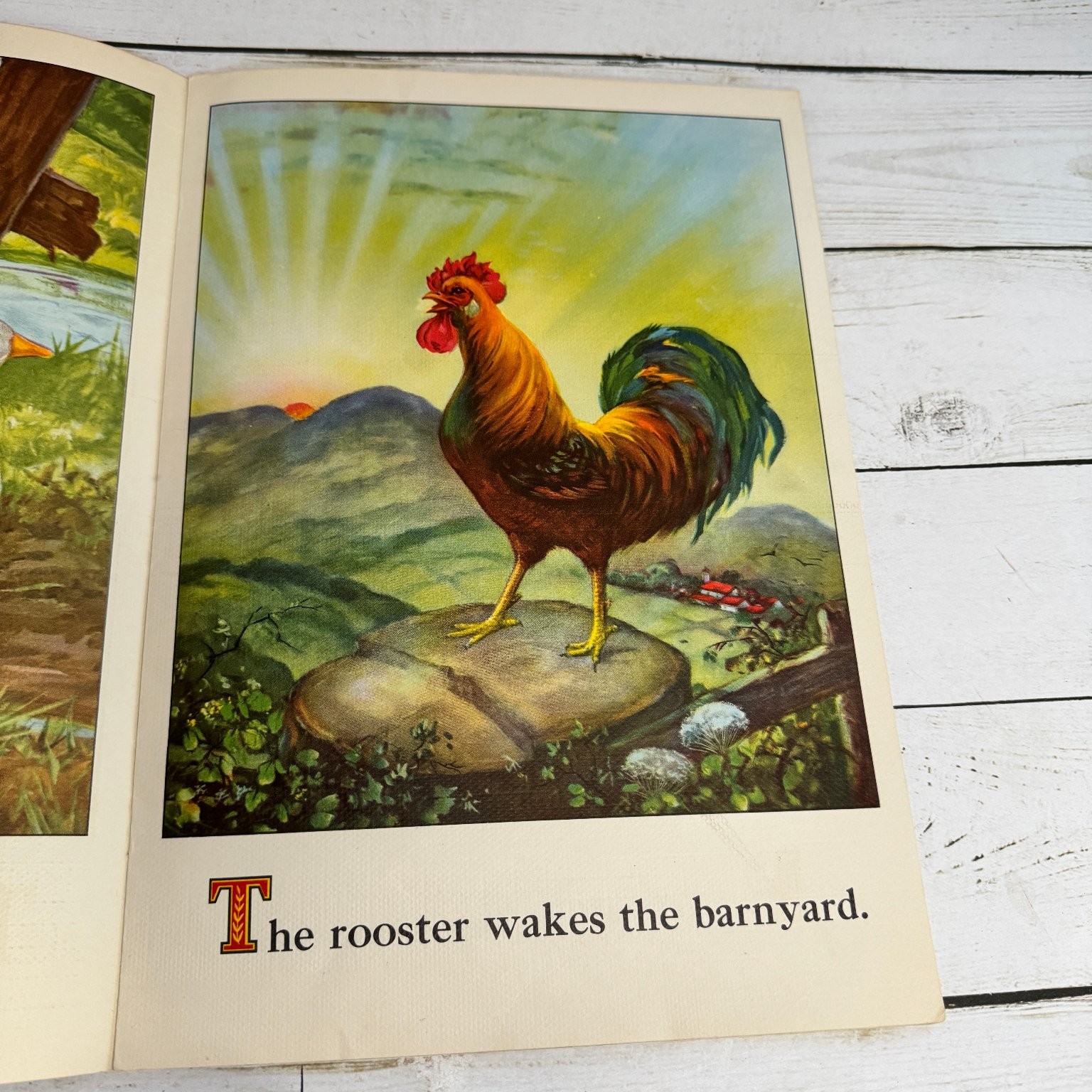 On the Farm Picture Book 1950 Whitman Publishing Vintage Children’s Farm Animals