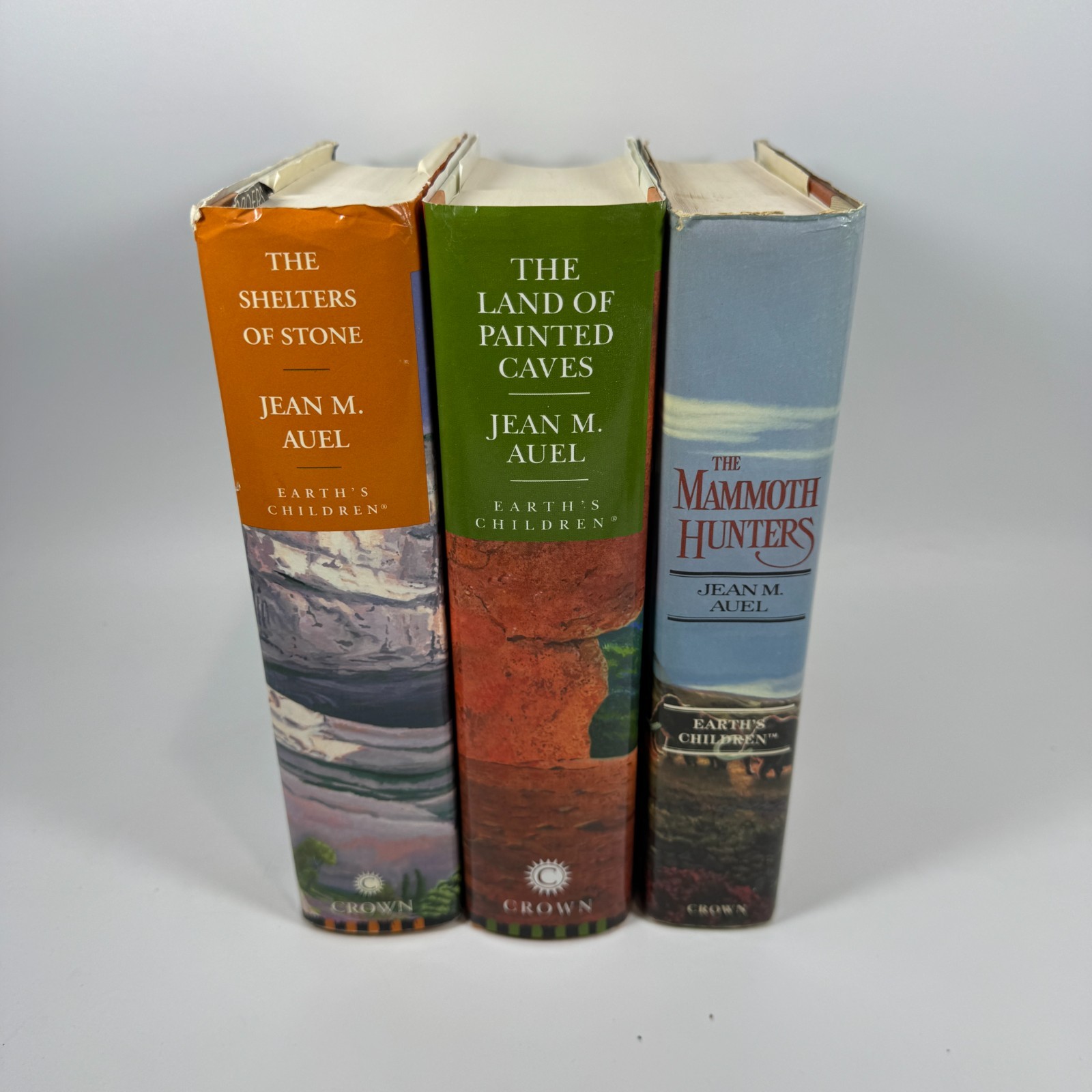 Earth’s Children Jean M Auel Lot 3 HC Mammoth Painted Caves Shelters 1st Ed 2002