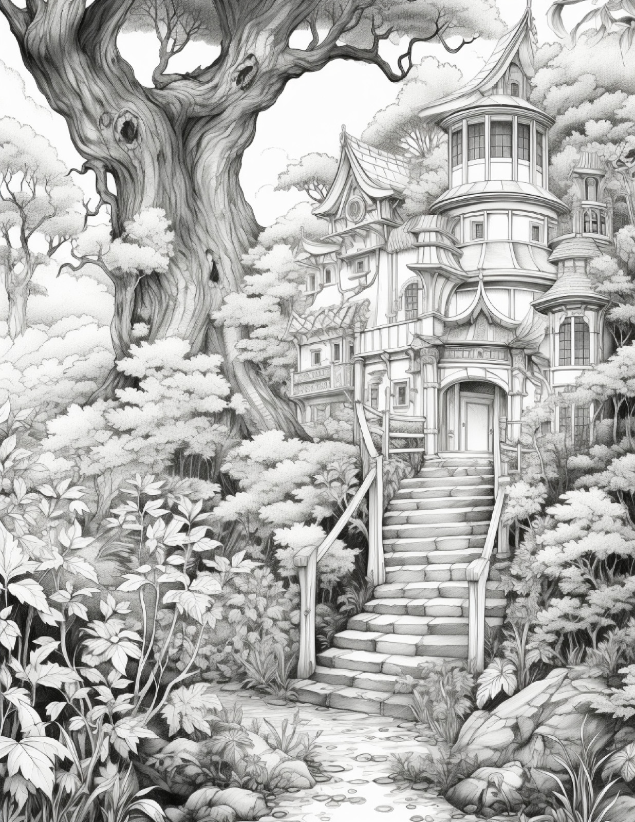 Secret Garden Coloring Book for Adults & Kids ,