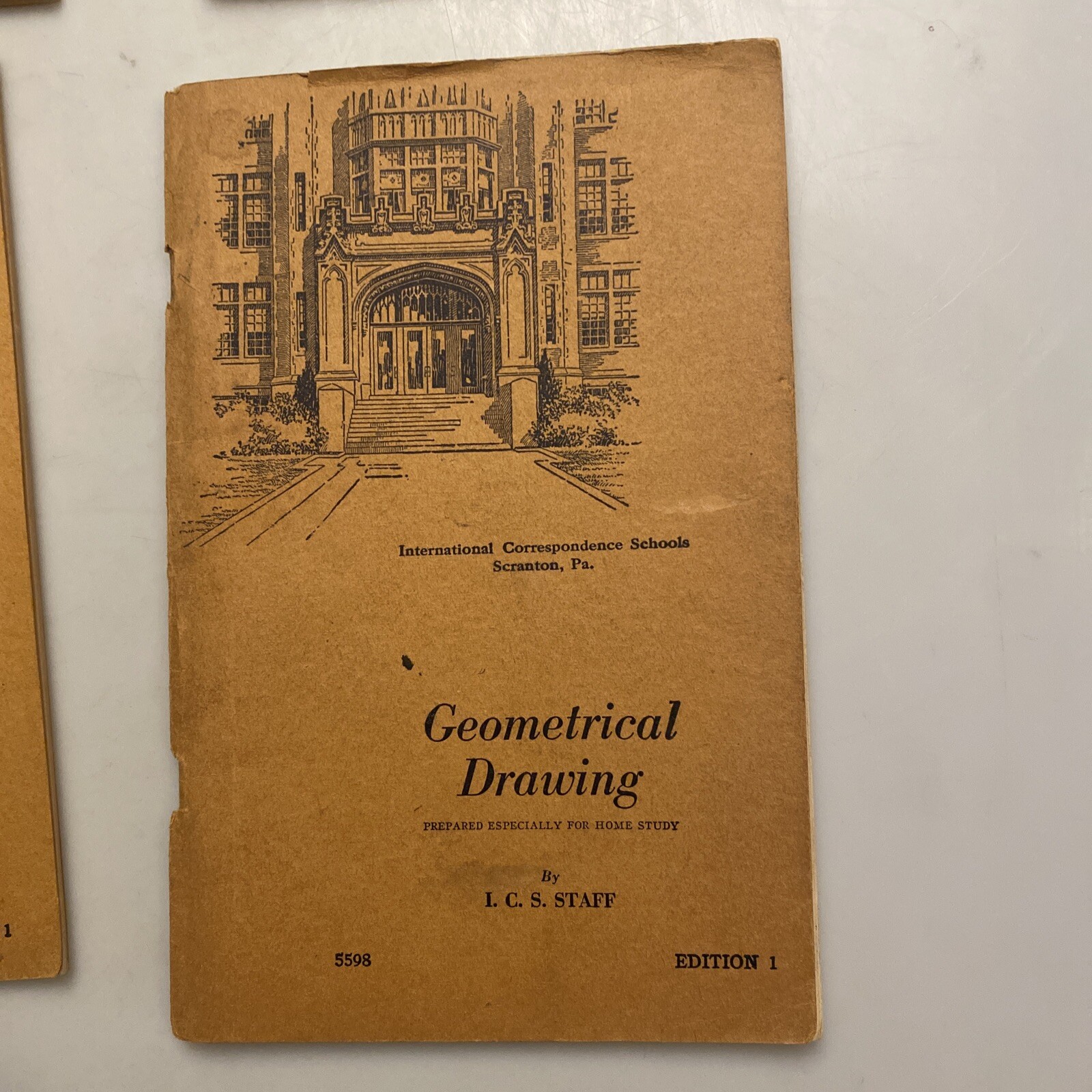 4 Geometric Drawing book by ICS Staff , 1944 Edition