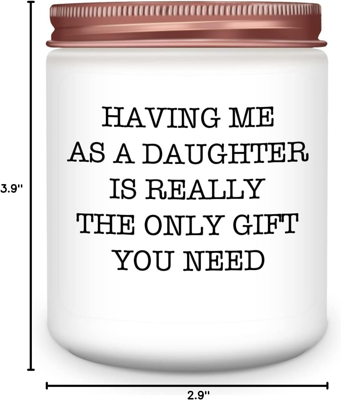 Thoughtful Gifts for Mom & Dad – 9 oz Lavender Candle with Funny Message