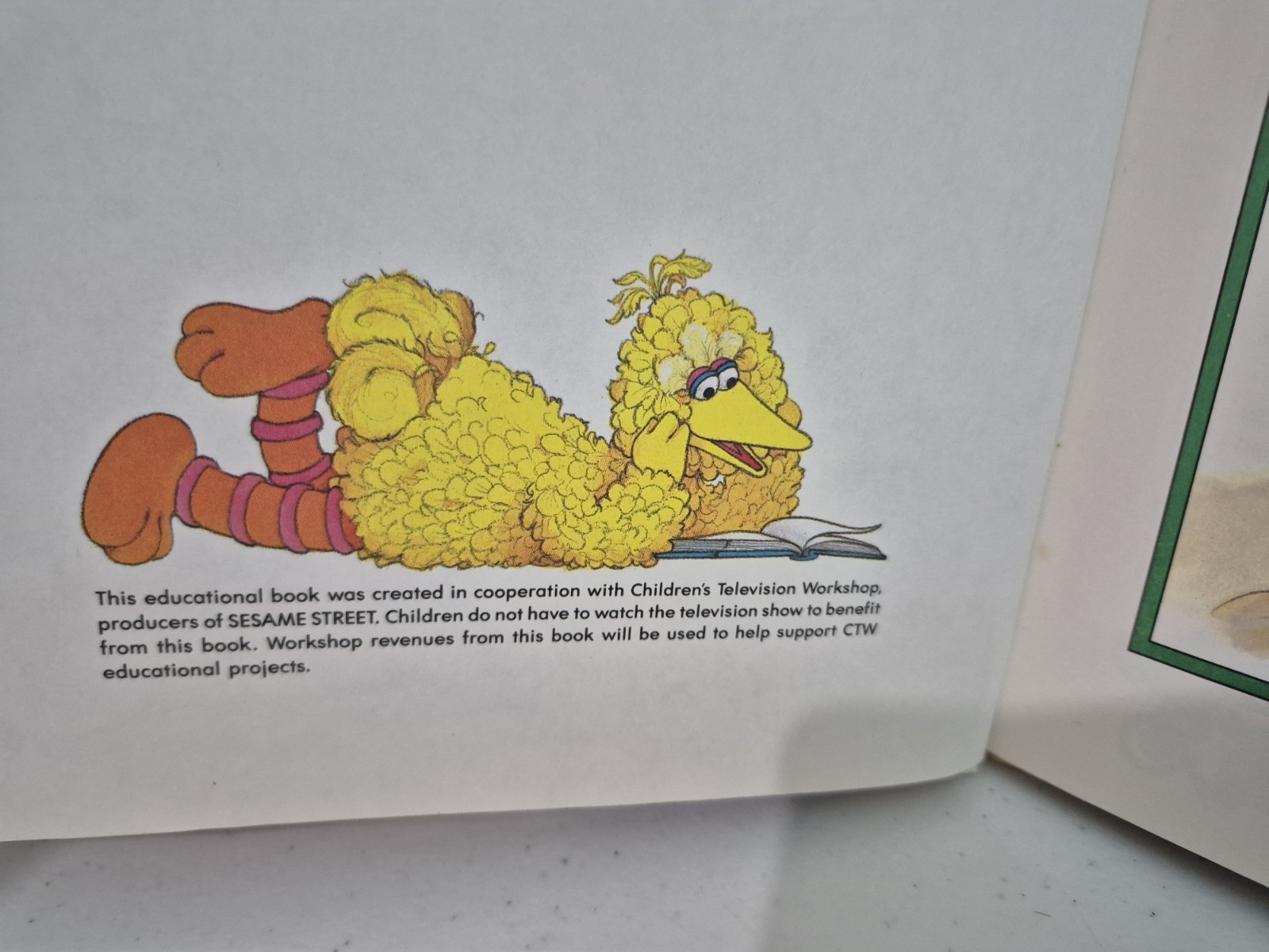 On My Way with Sesame Street Volumes 2 & 3 Vintage Book Set Jim Henson 1989