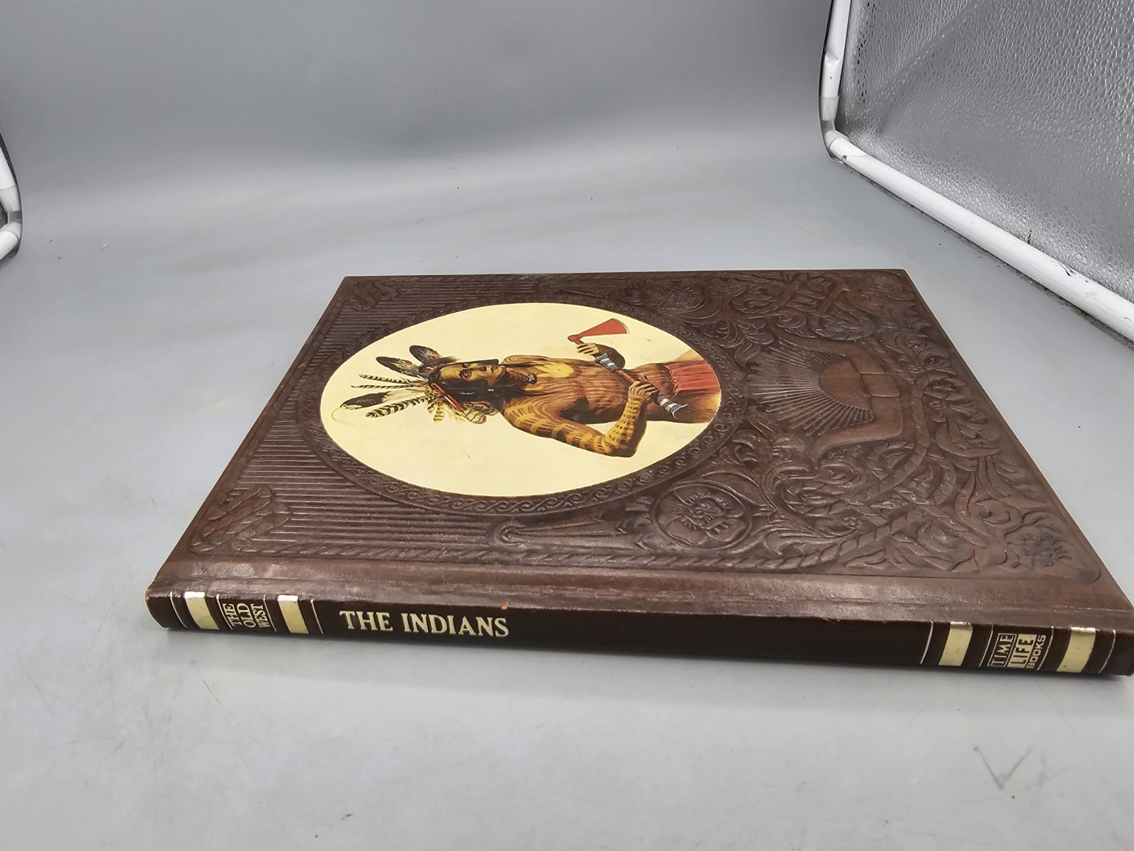 TIME LIFE BOOK: The Old West Series THE INDIANS Faux Leather Cover Vintage