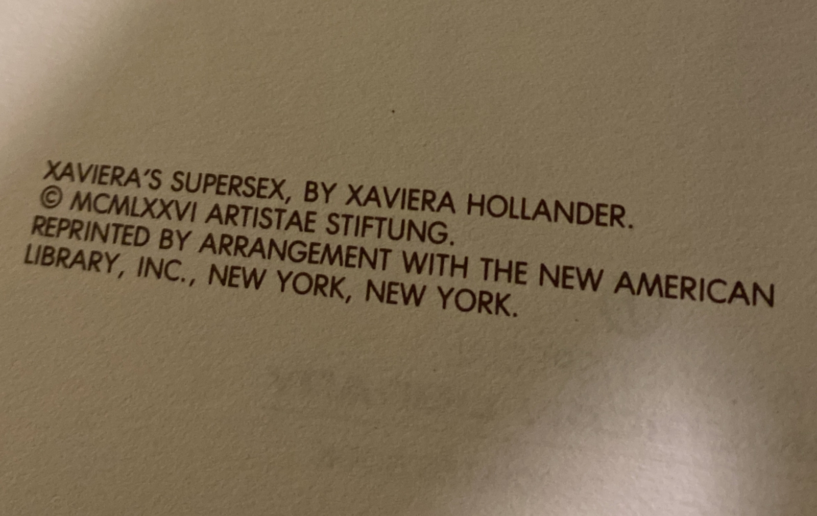 Xaviera Hollander – Xaviera’s Supersex 1st Edition Sexual Techniques RARE Book