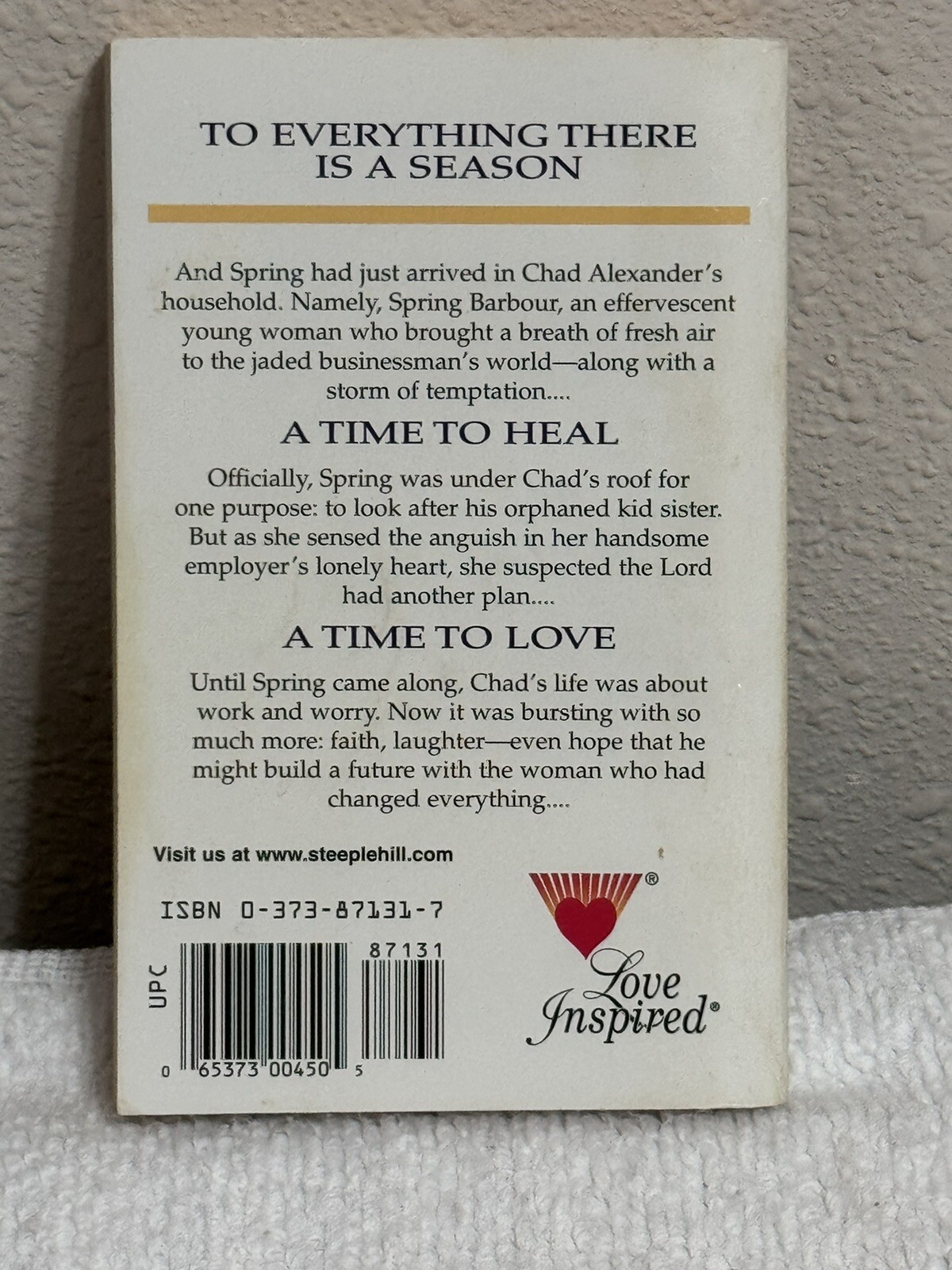 Steeple Hill Love Inspired Series Lot 4 Paperback Books