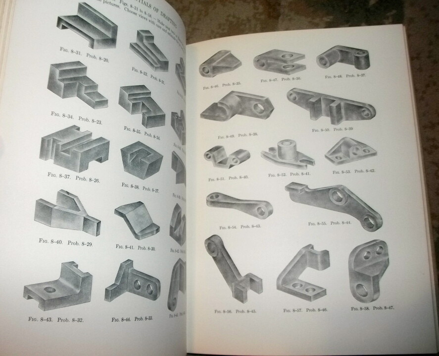Essential of Drafting, by Carl Svensen, 1943, HB, Illustrated