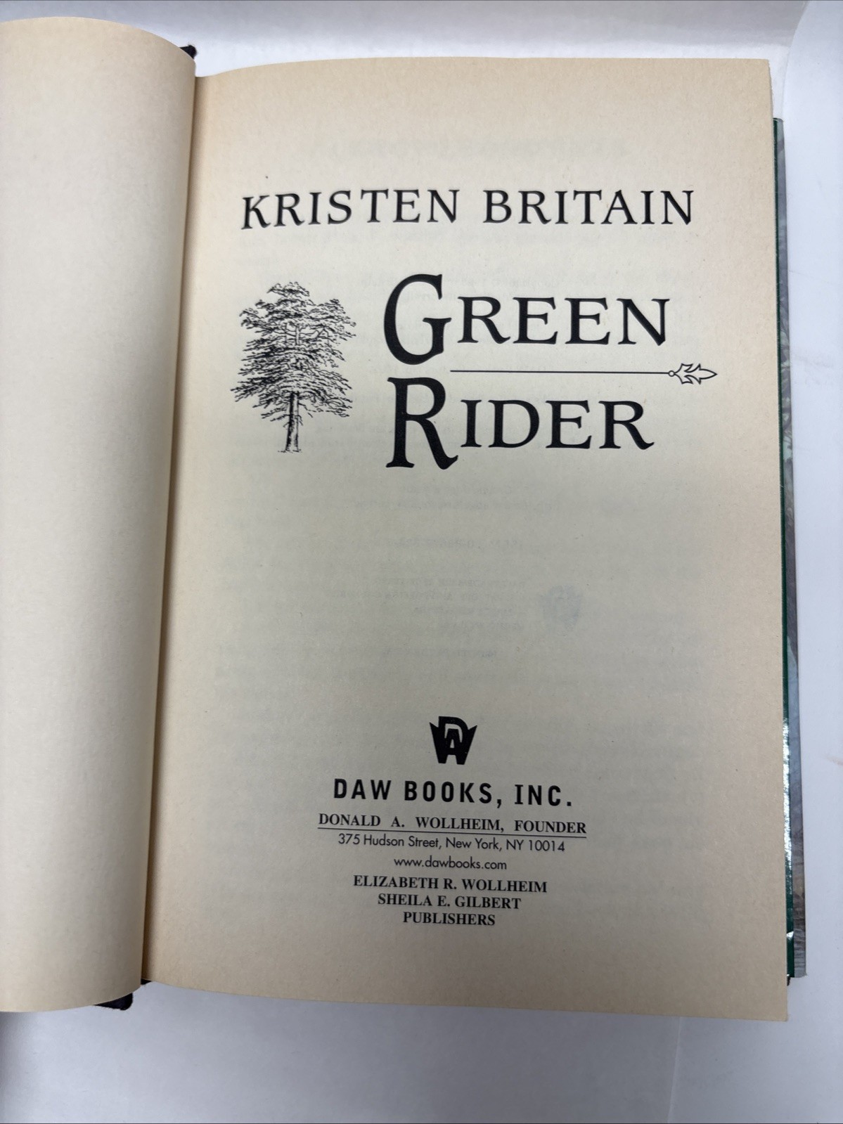 Green Rider (Green Rider Trilogy Book 1) by Kristen Britai/Hardcover.