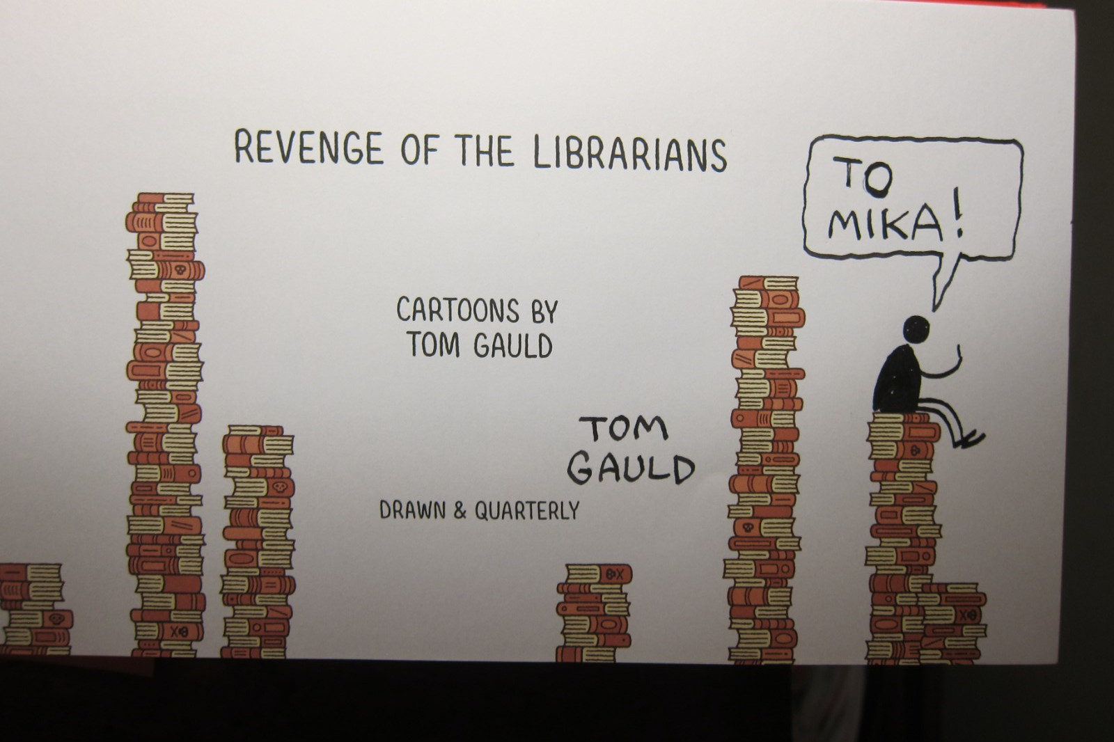 Signed~~ „Revenge Of The Librarians“ by Tom Gauld Hardcover