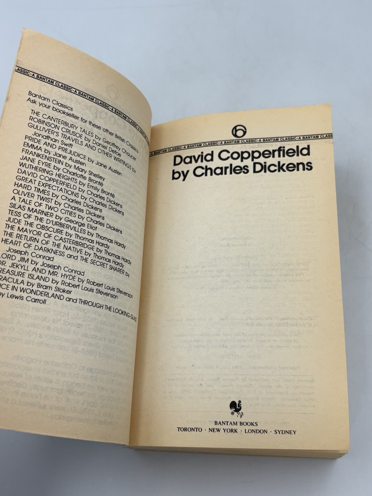 David Copperfield By Charles Dickens (1981) Vintage Paperback Bantam Edition