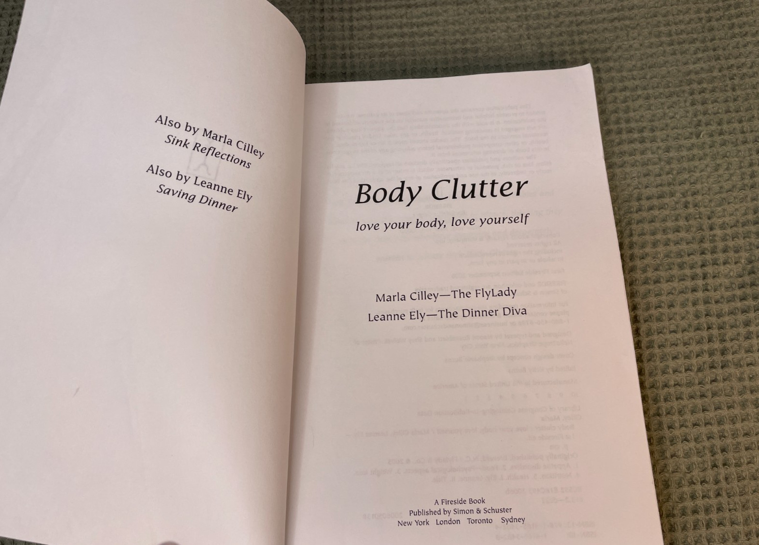 Body Clutter : Love Your Body, Love Yourself by Cilley, Marla And Leanne Ely